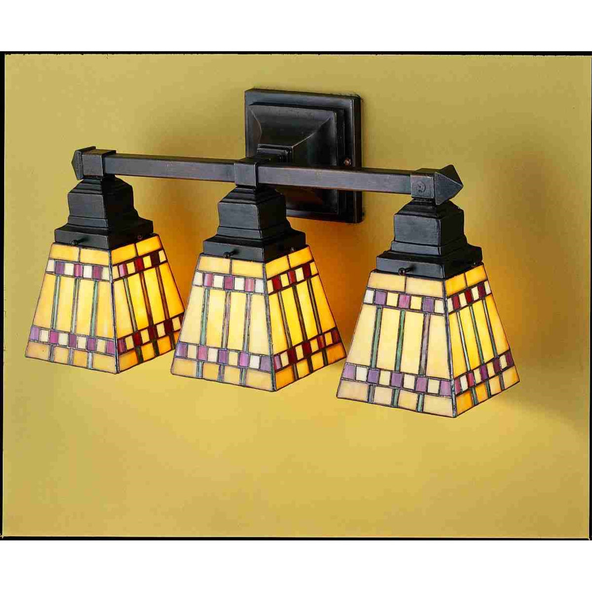20' Wide Prairie Corn 3 Light Vanity Light