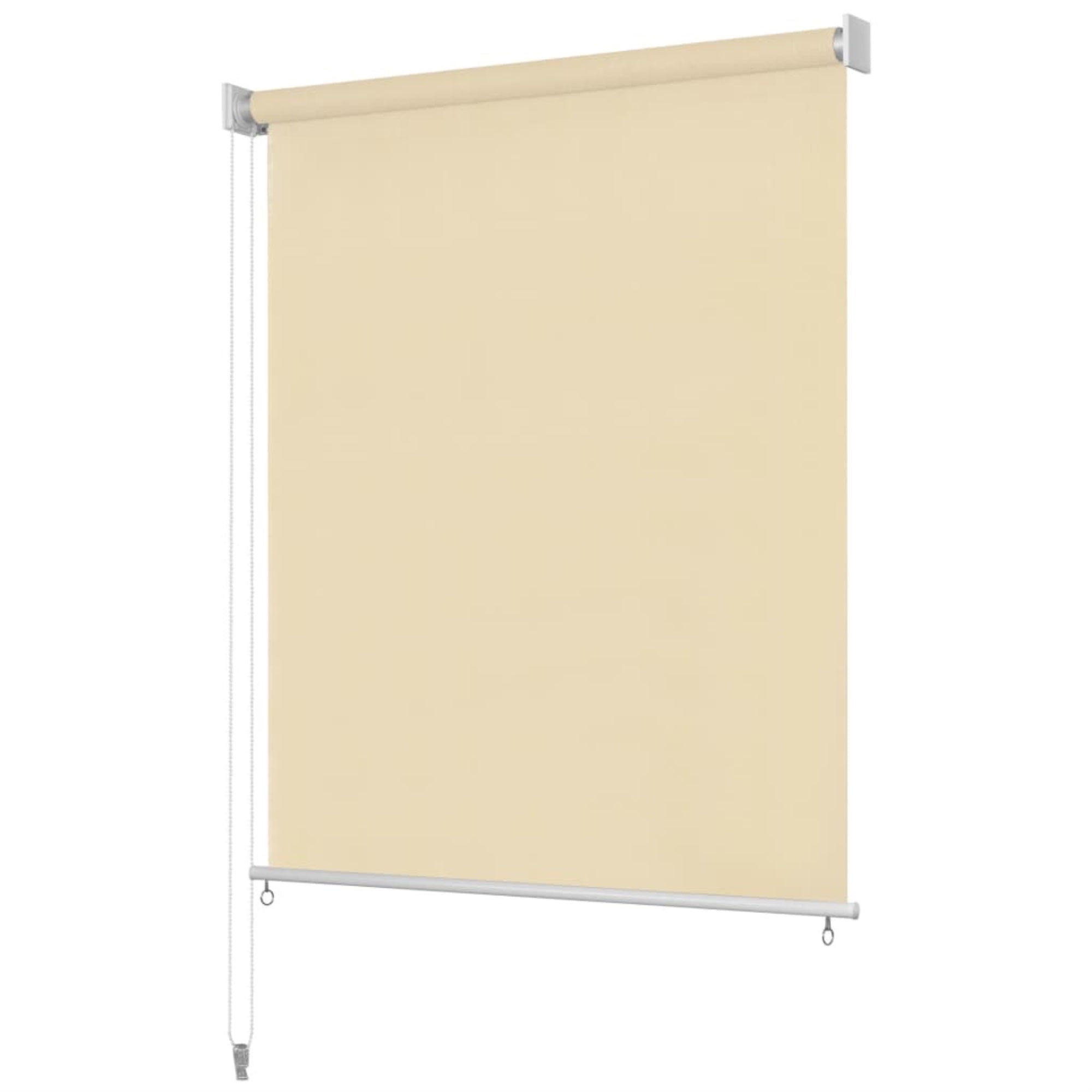 Vidaxl Outdoor Roller Blind Cream 31.5'X90.6' Hdpe
