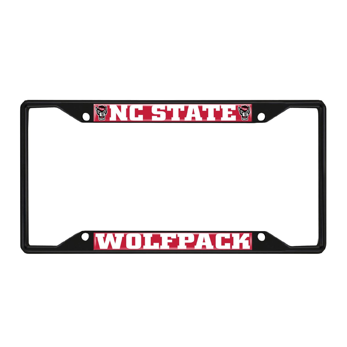 Nc State Wolfpack Metal License Plate Frame Black Finish
