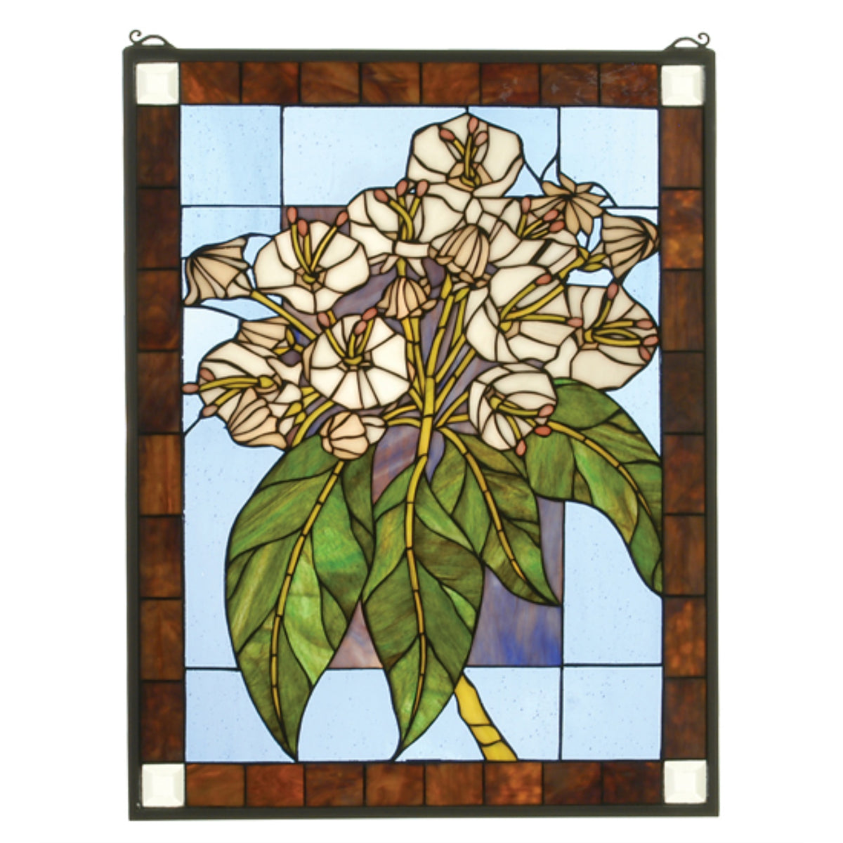 20'W X 26'H Revival Mountain Laurel Stained Glass Window