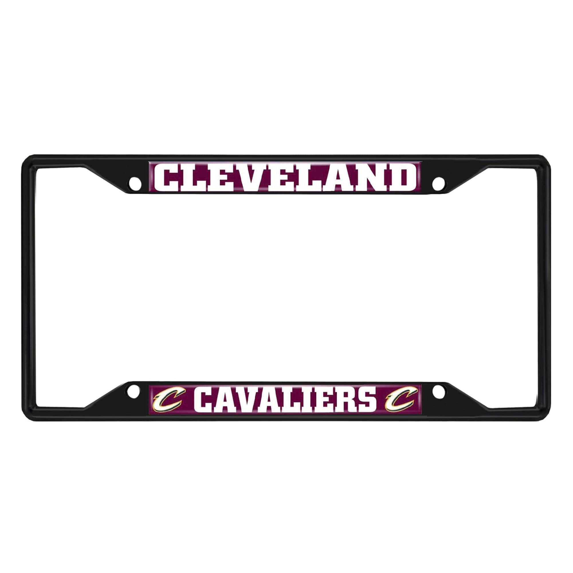 Cleveland Cavaliers Metal License Plate Frame Black Finish