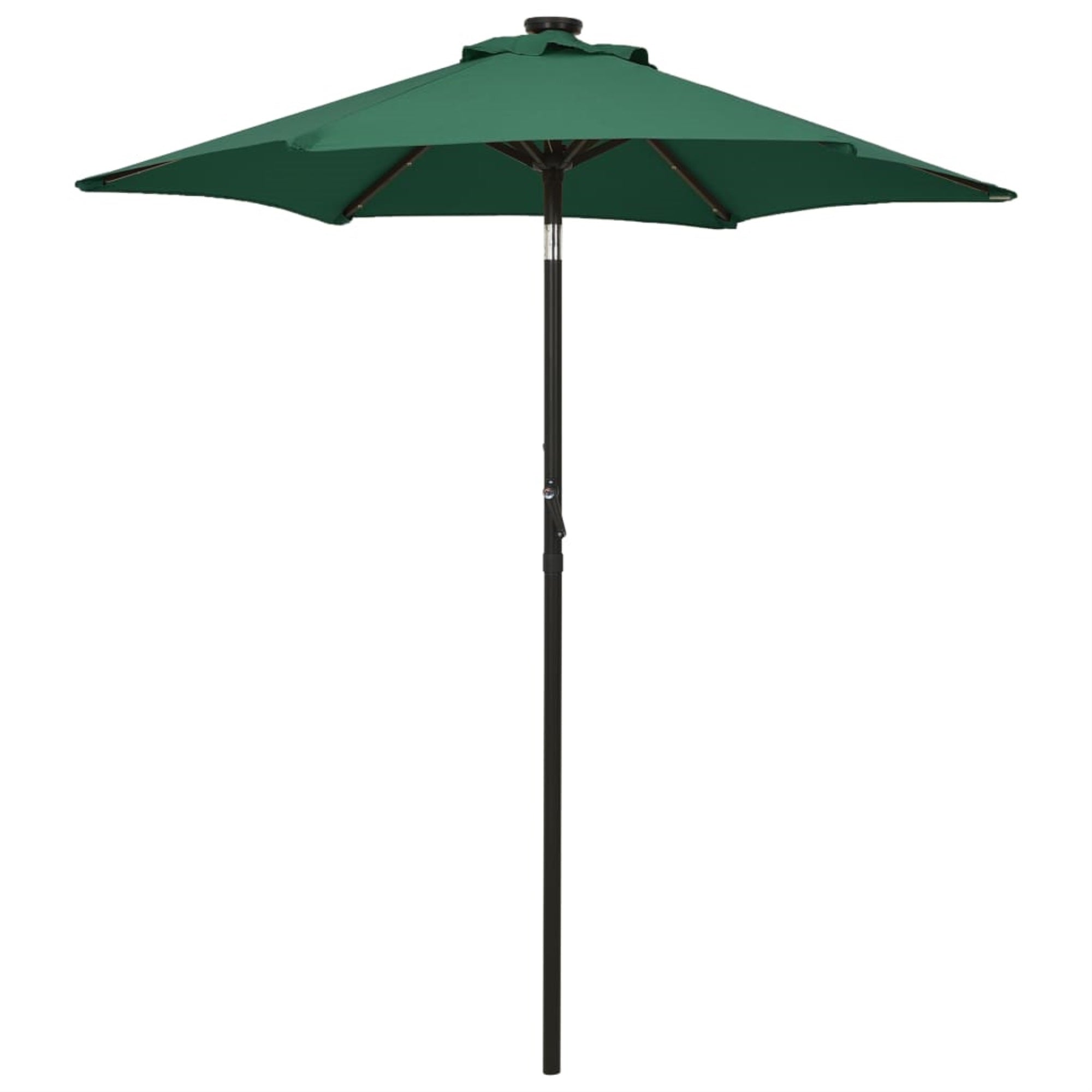 Vidaxl Parasol With Led Lights Green 78.7'X83.1' Aluminum