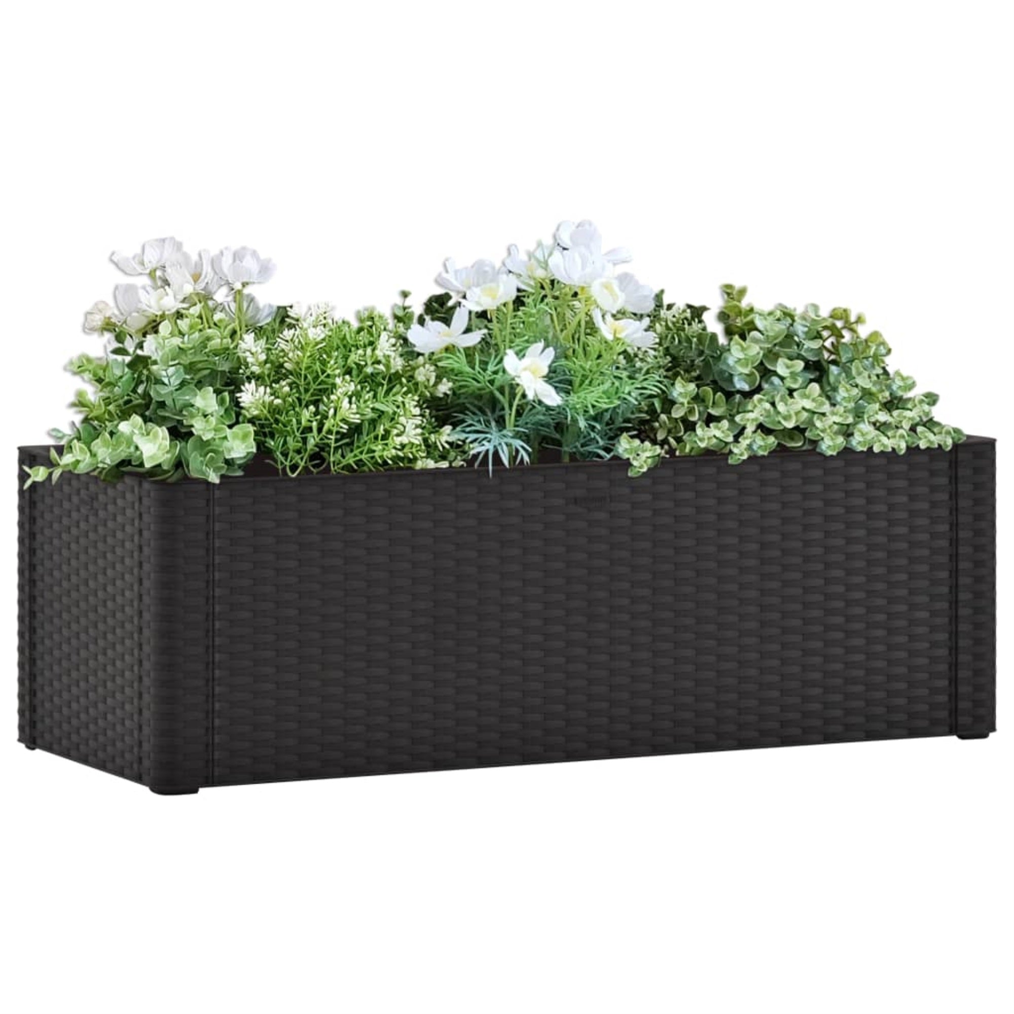Vidaxl Garden Raised Bed With Self Watering System Anthracite 39.4'X16.9'X13'