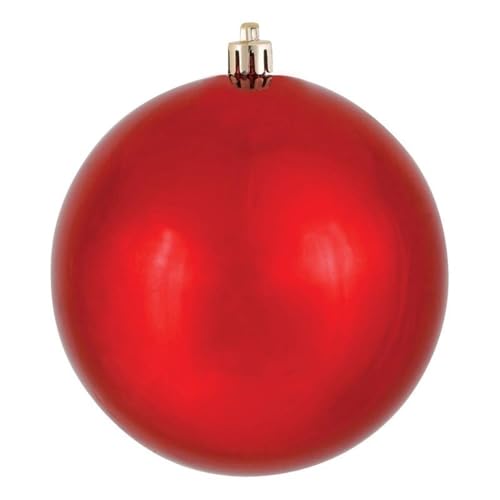 Casafoyer  6” Red Shiny Ball UV Drilled 4/Bag - N591503DSV | (2 Units)