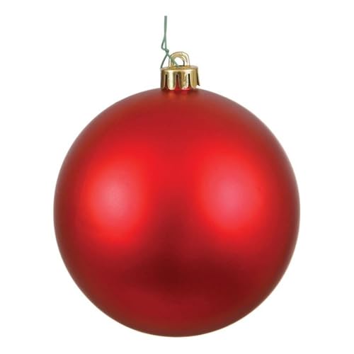Casafoyer  6” Red Matte Ball UV Drilled 4/Bag - N591503DMV - (Pack Of 2)