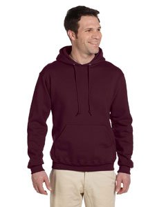 JERZEES Super Sweats NuBlend Hooded Sweatshirt - Maroon, XL