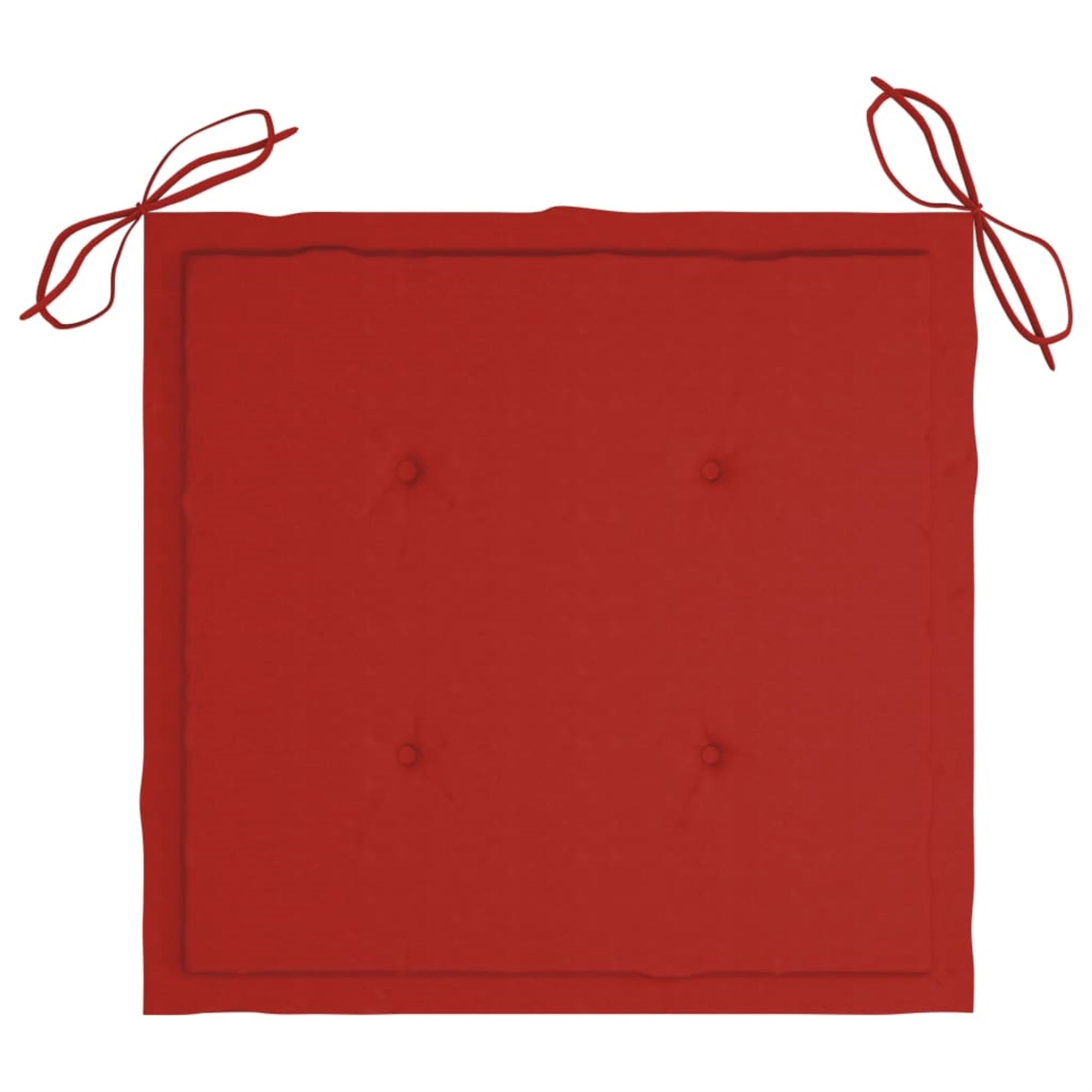 Vidaxl Garden Chair Cushions 6 Pcs Red 19.7'X19.7'X1.6' Fabric