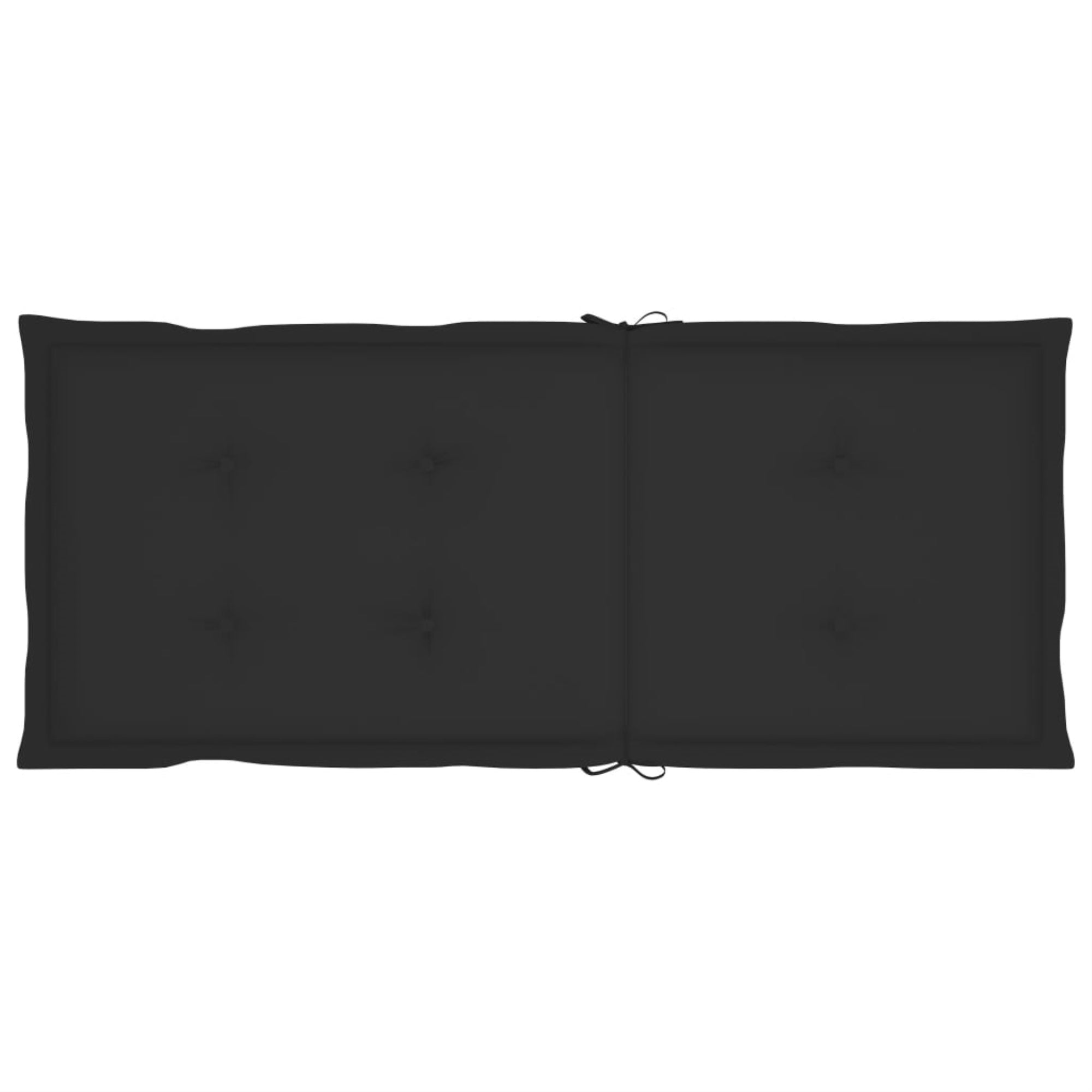 Vidaxl Garden Chair Cushions 6 Pcs Black 47.2'X19.7'X1.6'