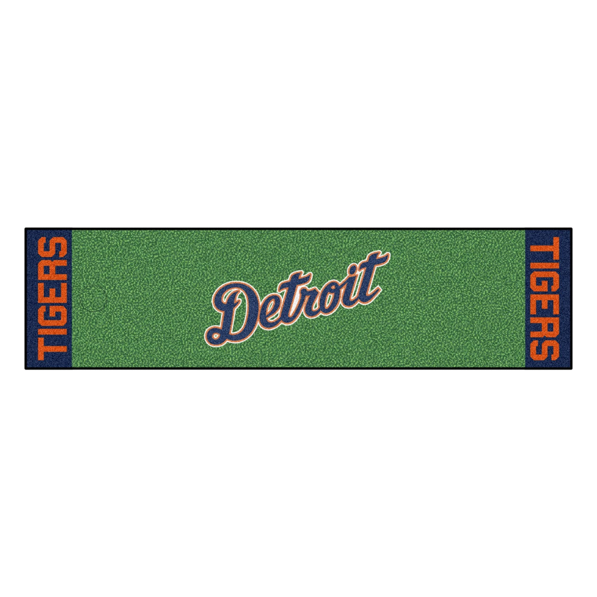 Detroit Tigers Putting Green Mat - 1.5Ft. X 6Ft. - Detroit Script Alternate Logo