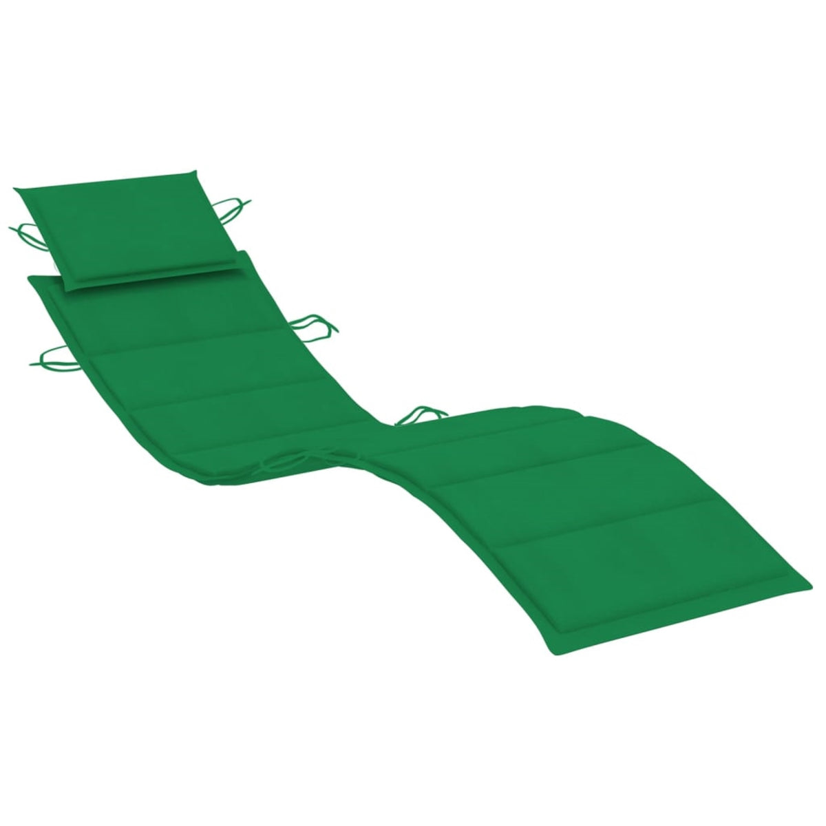 Vidaxl Sun Lounger Cushion Green 73.2'X22.8'X1.6'