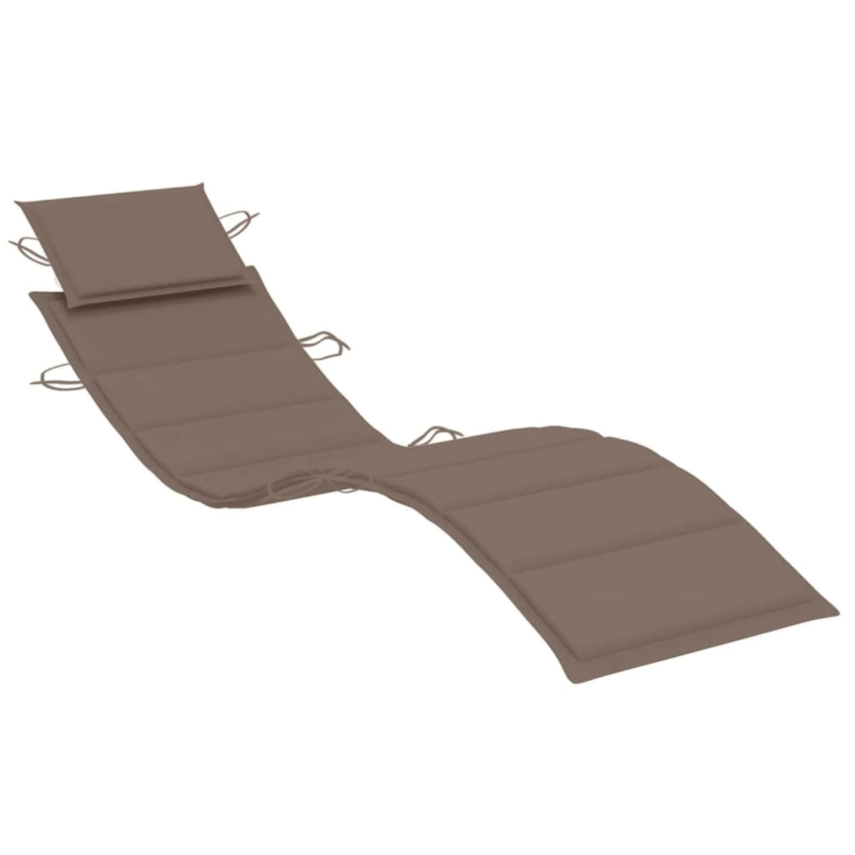 Vidaxl Sun Lounger Cushion Taupe 73.2'X22.8'X1.6'