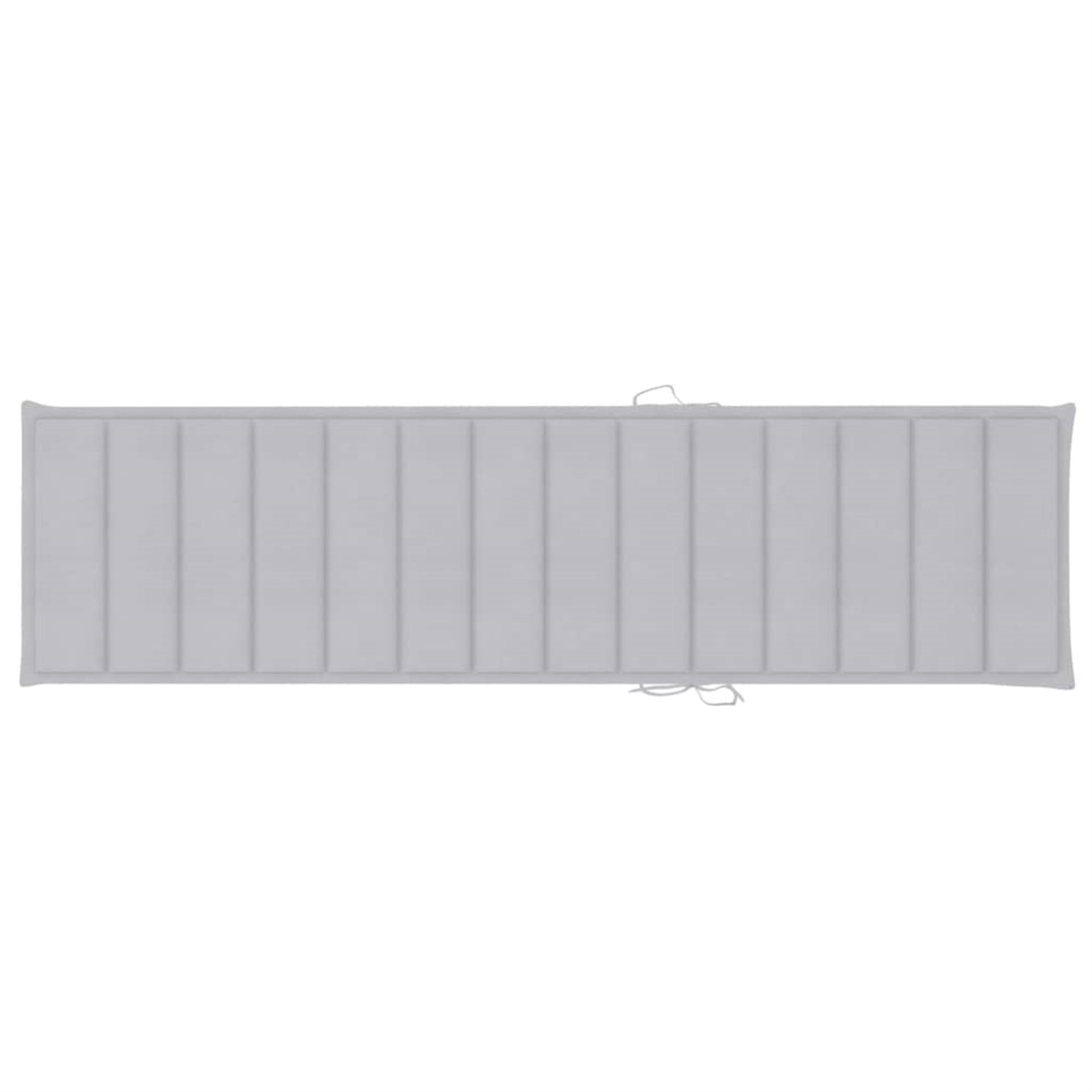 Vidaxl Sun Lounger Cushion Gray 78.7'X19.7'X1.6' Fabric