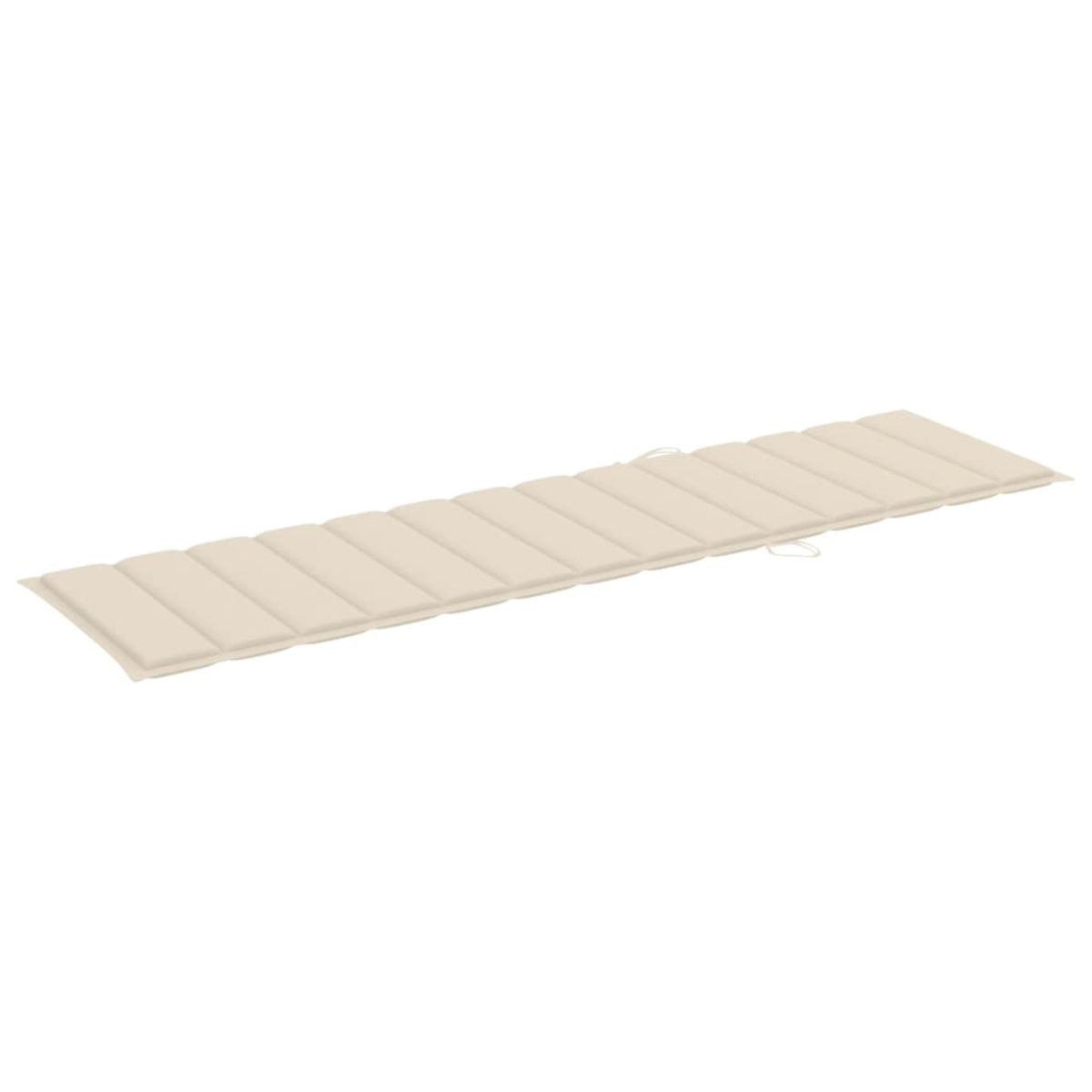 Vidaxl Sun Lounger Cushion Cream 78.7'X19.7'X1.6' Fabric