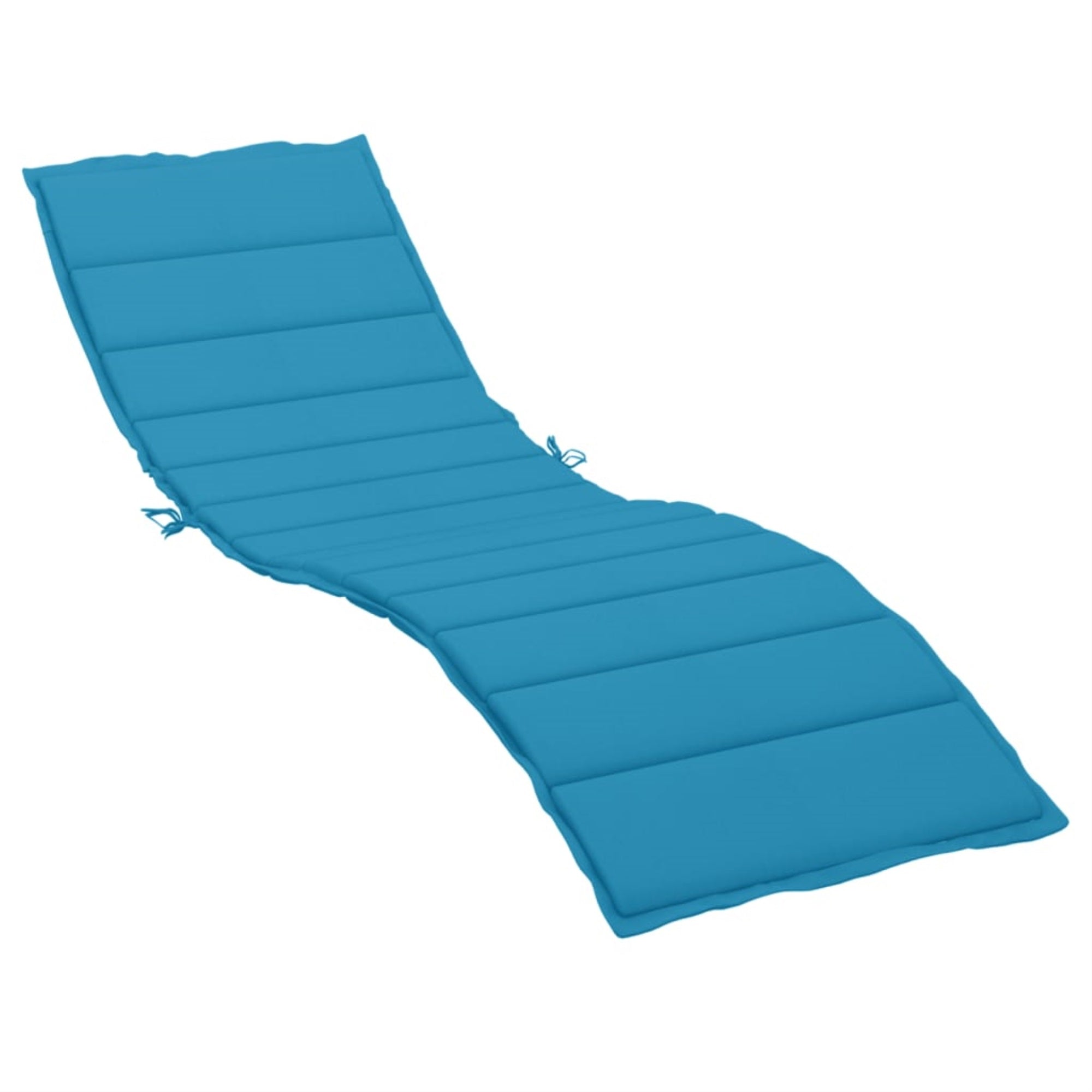 vidaXL Sun Lounger Cushion Blue 78.7″x19.7″x1.2″ Fabric