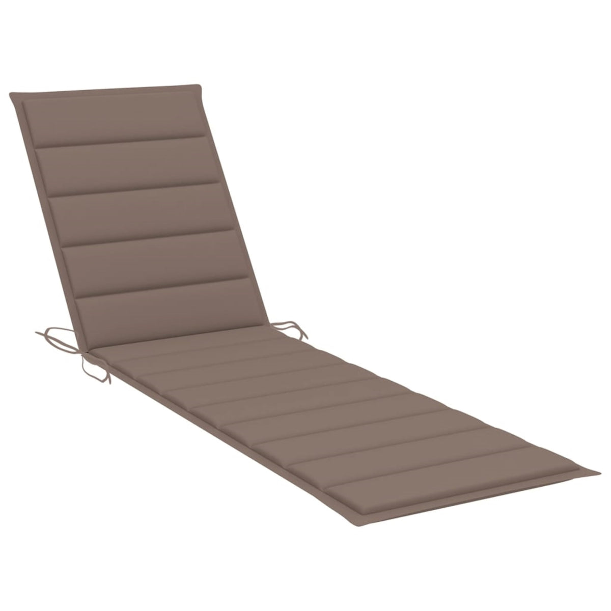 Vidaxl Sun Lounger Cushion Taupe 78.7'X19.7'X1.6' Fabric