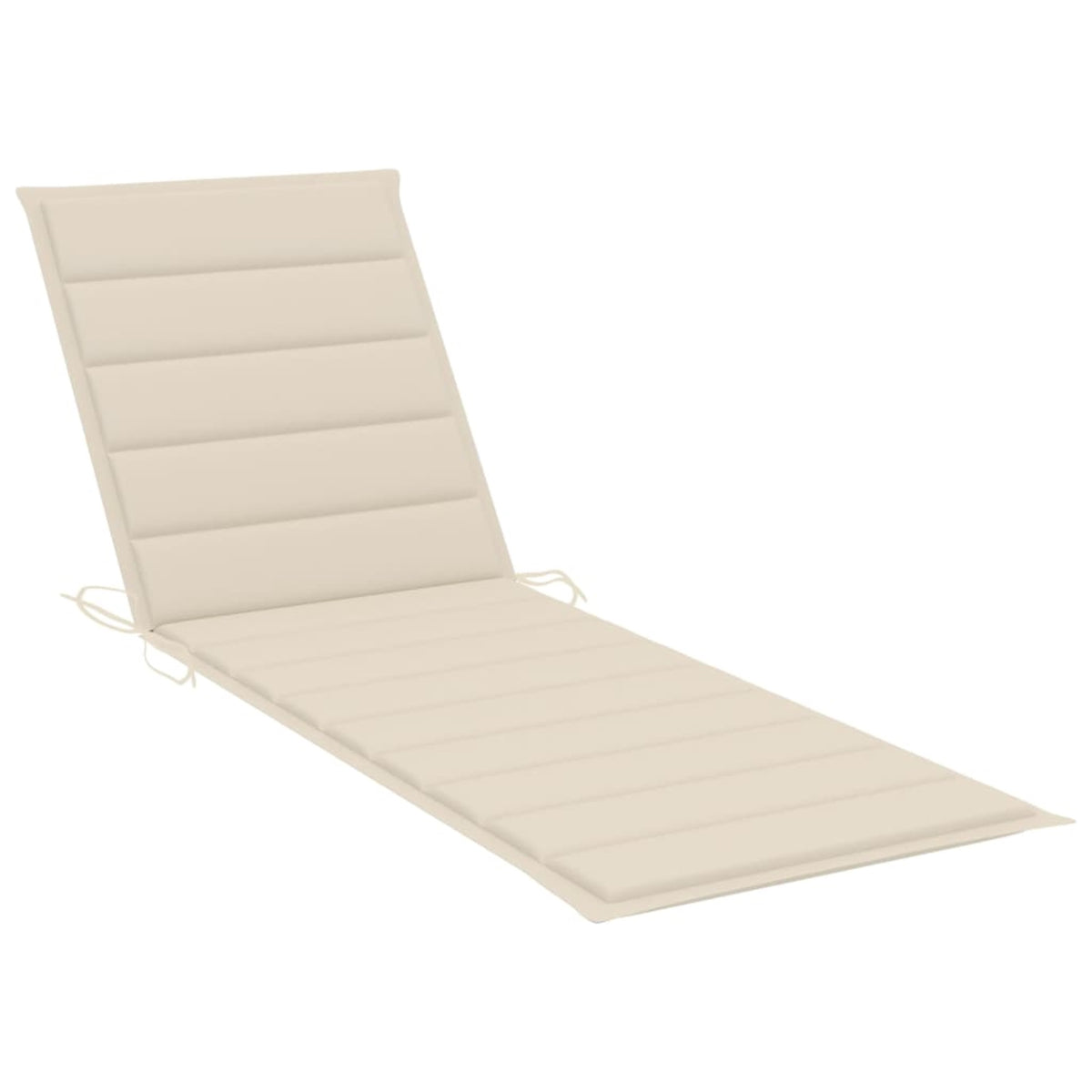 Vidaxl Sun Lounger Cushion Cream 78.7'X23.6'X1.6' Fabric