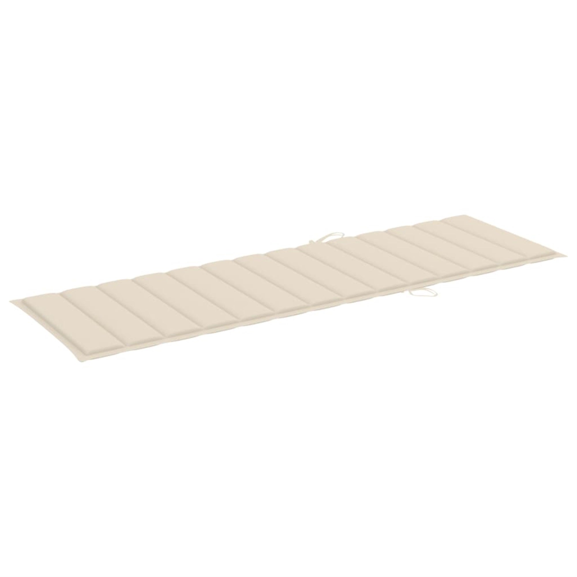 Vidaxl Sun Lounger Cushion Cream 78.7'X27.6'X1.6' Fabric