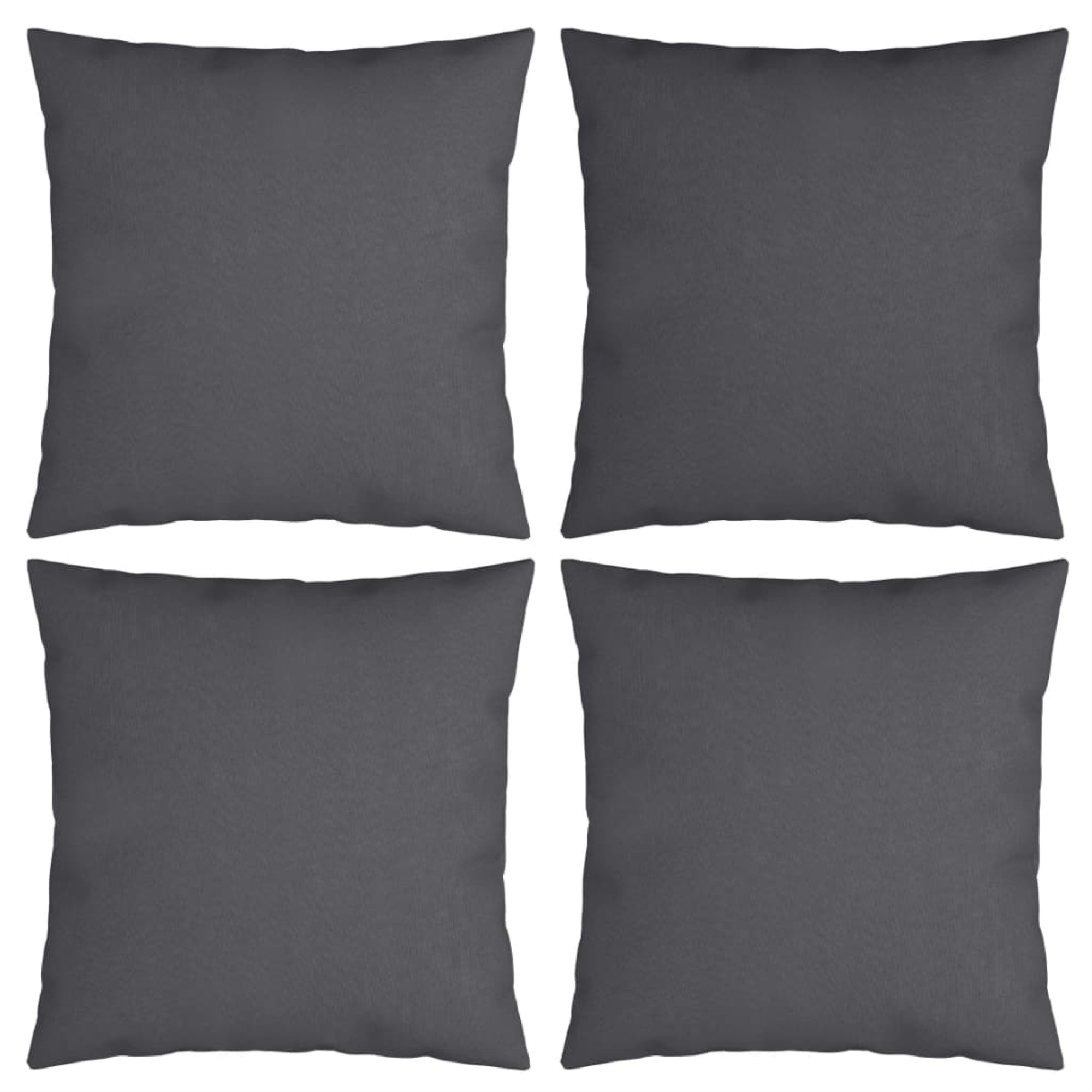 Vidaxl Throw Pillows 4 Pcs Anthracite 19.7'X19.7' Fabric