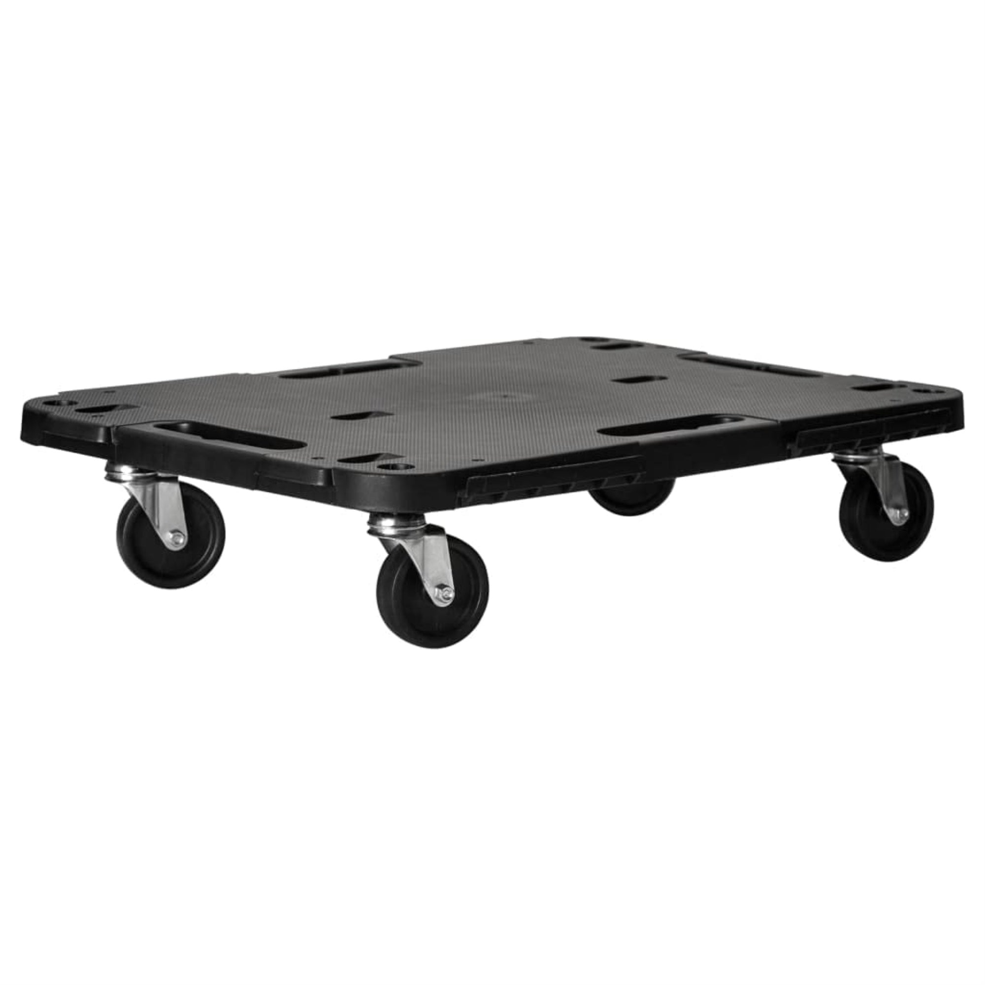 Vidaxl Transport Trolleys 2 Pcs Black 22.8'X15'X4.7' Polypropylene