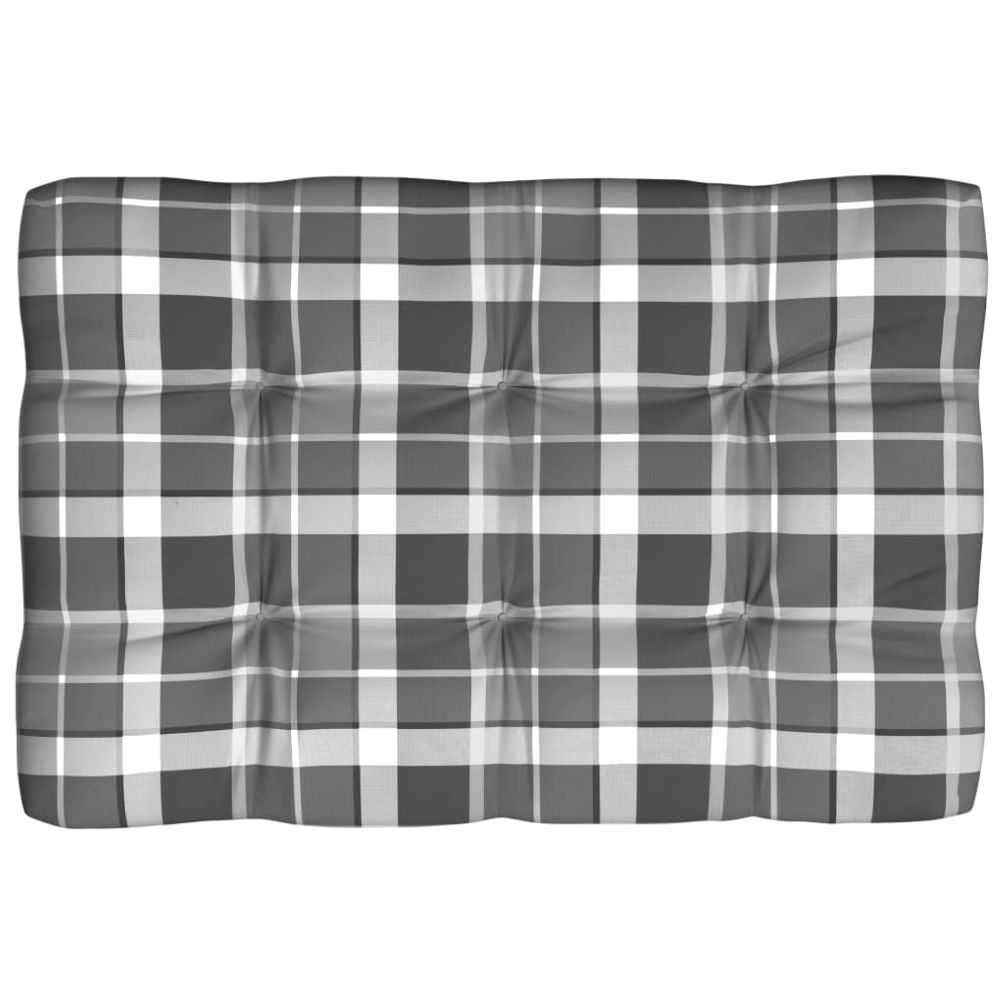 Vidaxl Pallet Sofa Cushion Gray Check Pattern 47.2'X31.5'X3.9'