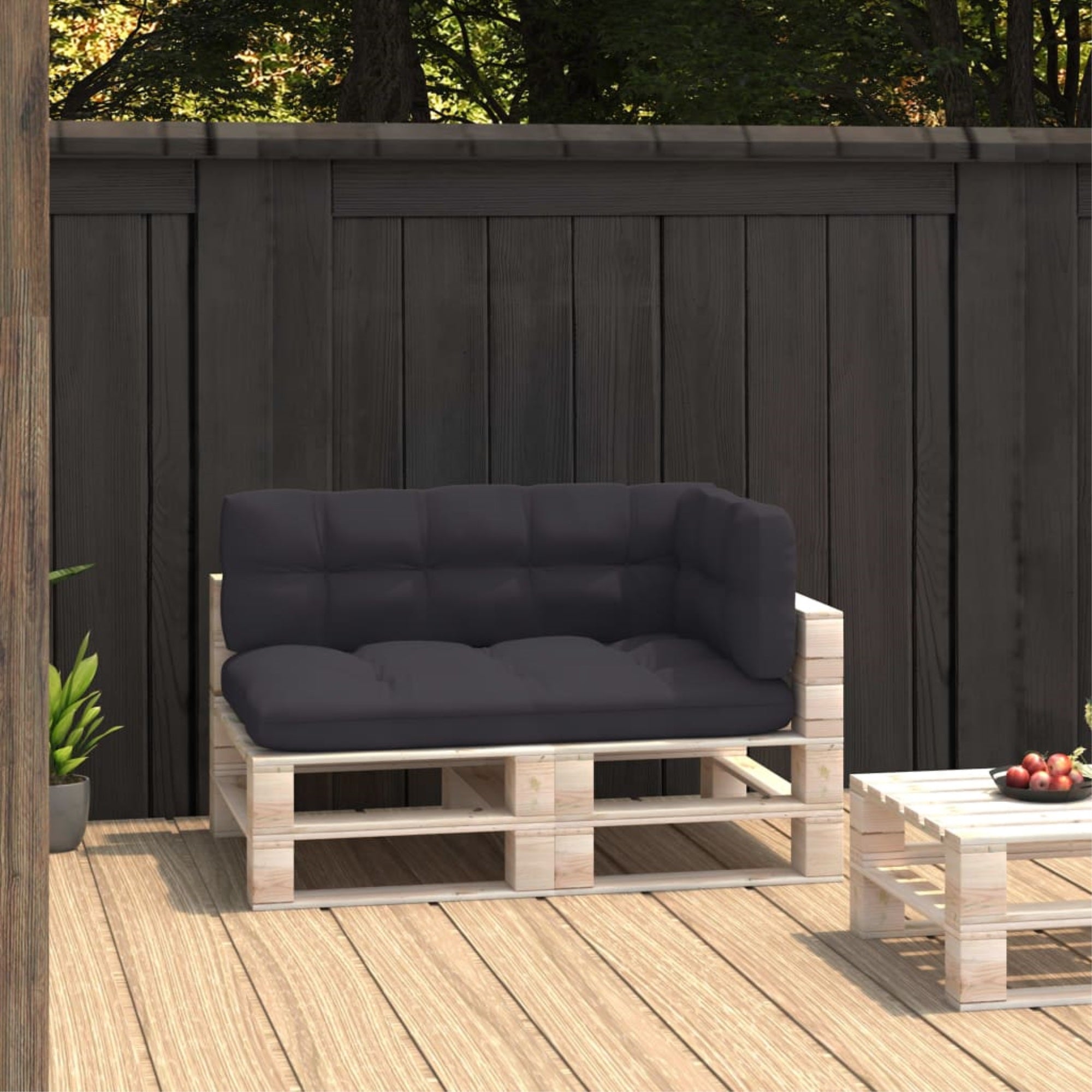 Vidaxl Pallet Sofa Cushions 3 Pcs Anthracite