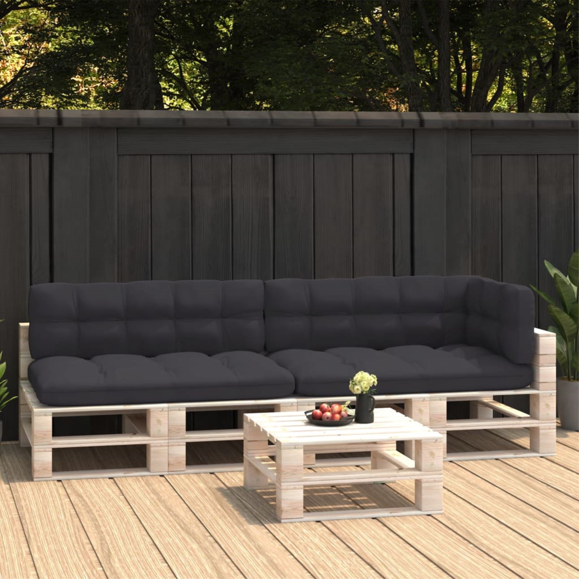 Vidaxl Pallet Sofa Cushions 5 Pcs Anthracite