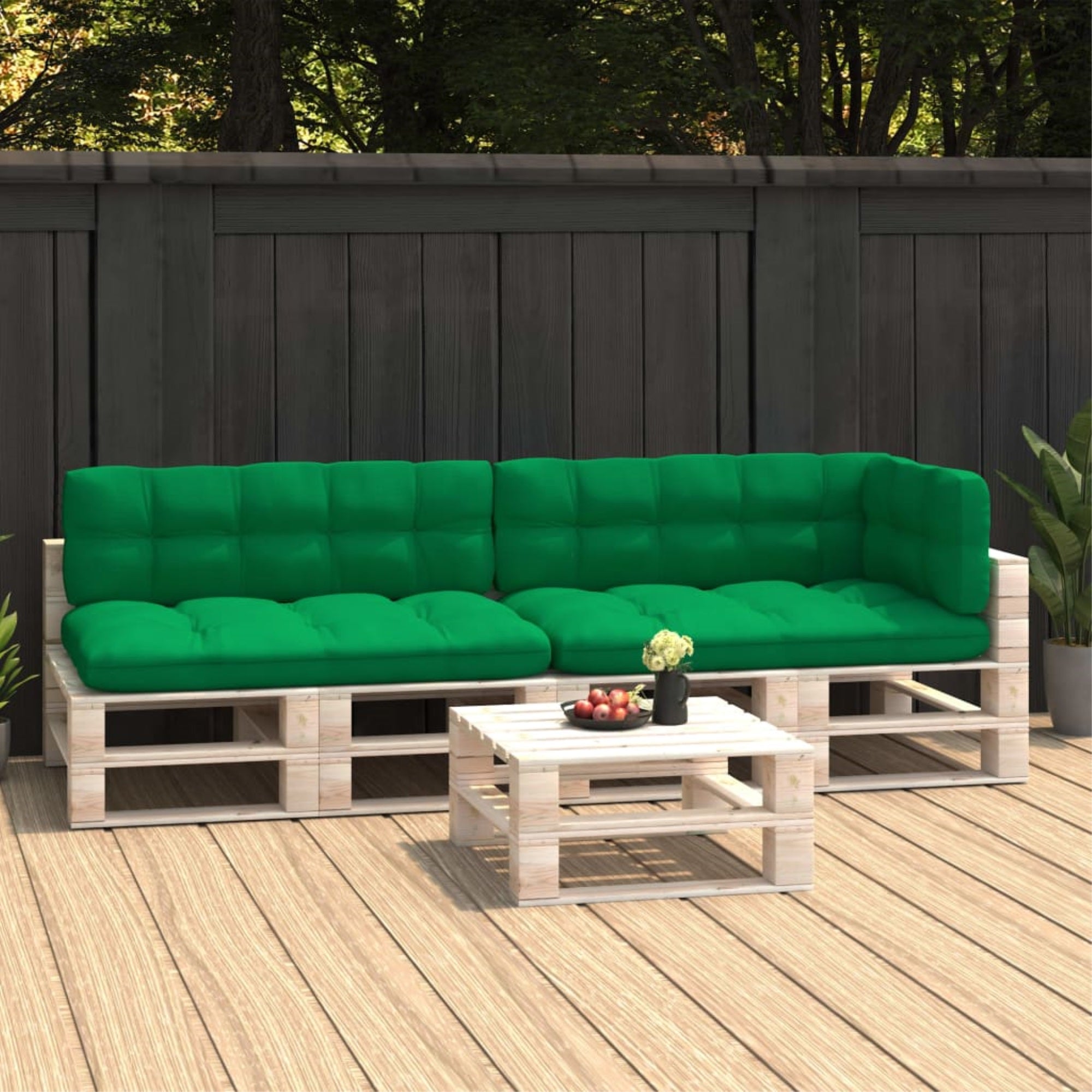 Vidaxl Pallet Sofa Cushions 5 Pcs Green