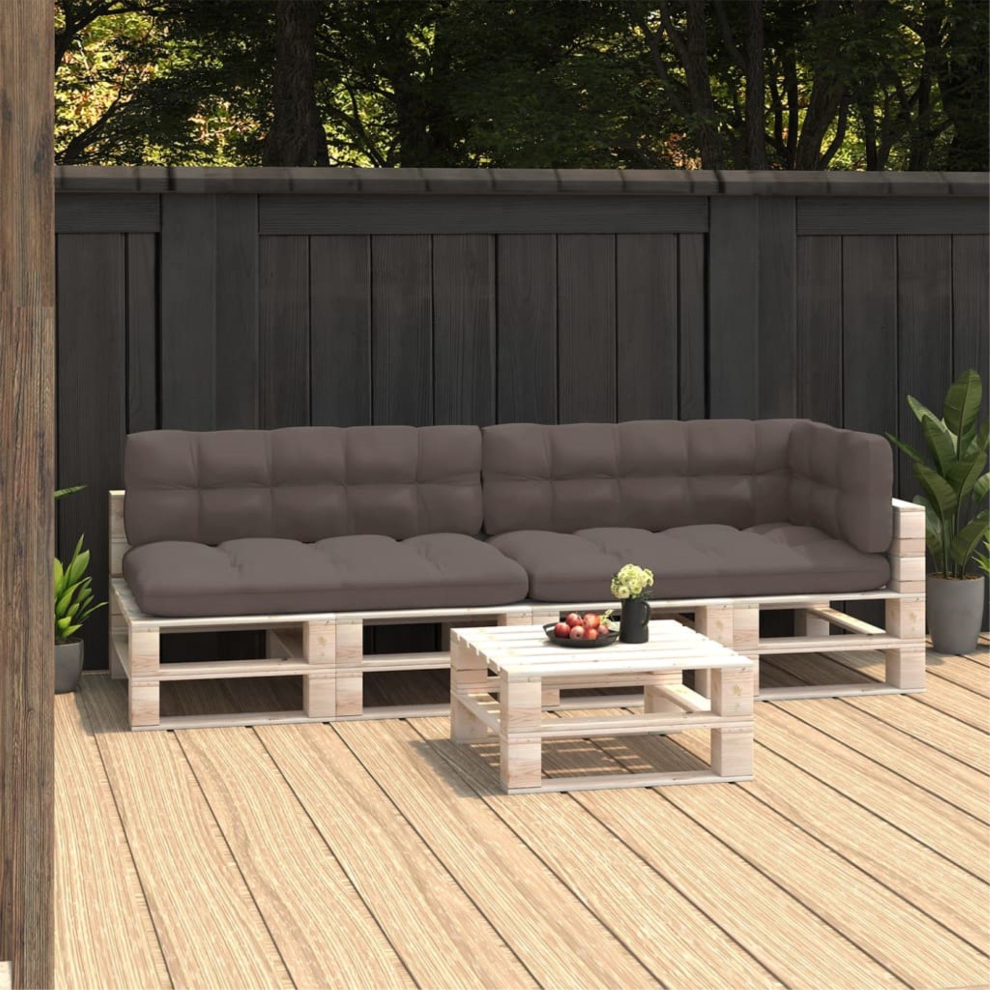 Vidaxl Pallet Sofa Cushions 5 Pcs Taupe