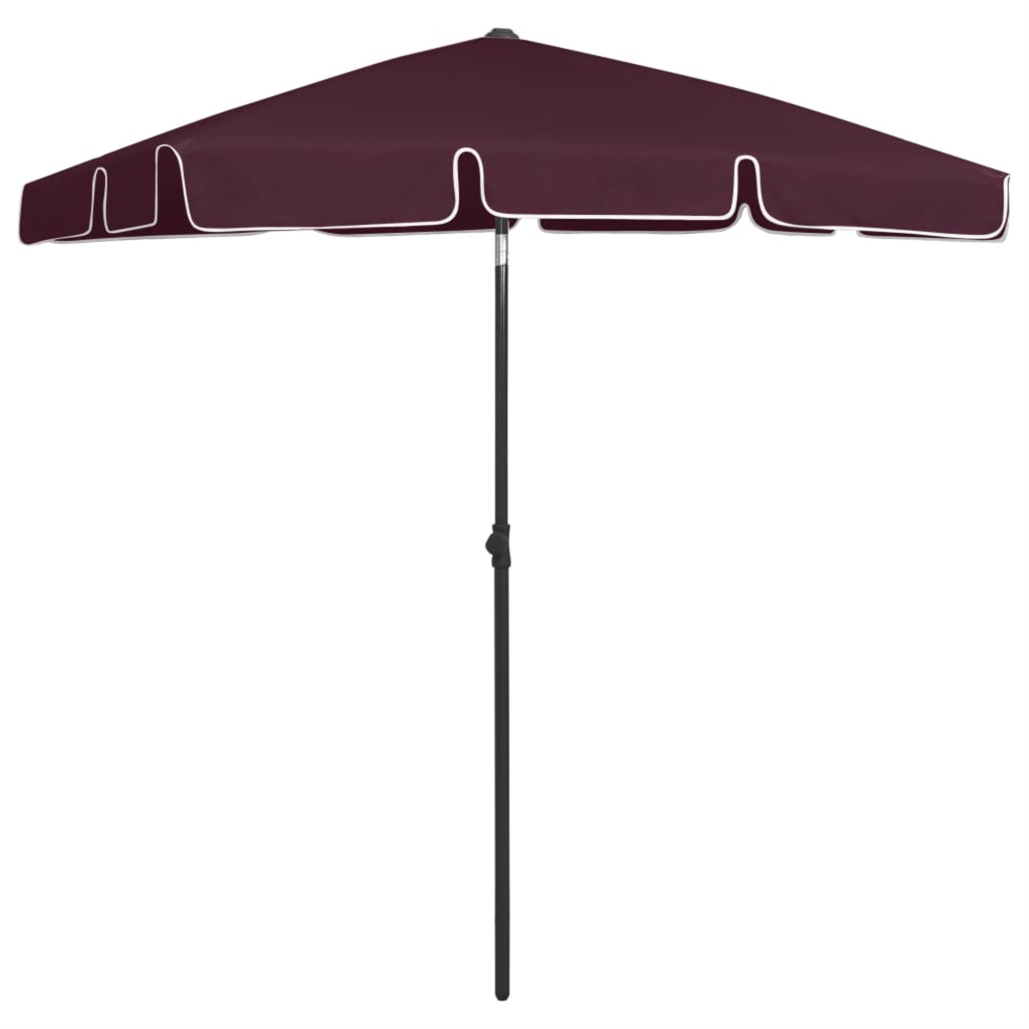 Vidaxl Beach Umbrella Bordeaux Red 70.9'X47.2'