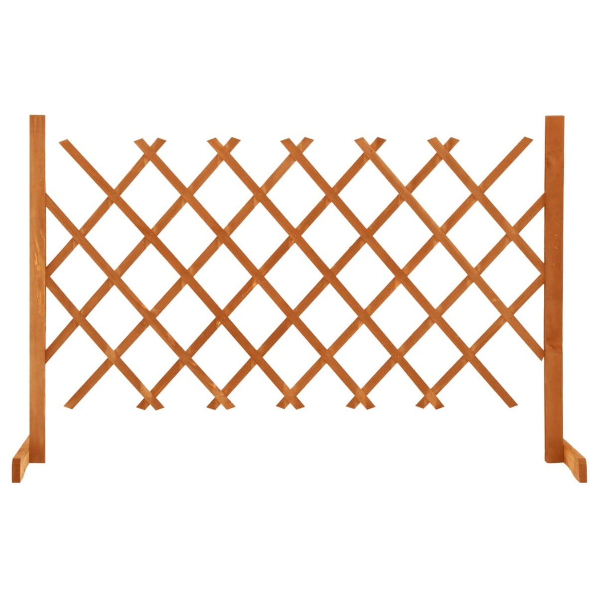 Vidaxl Garden Trellis Fence Orange 47.2'X35.4' Solid Firwood