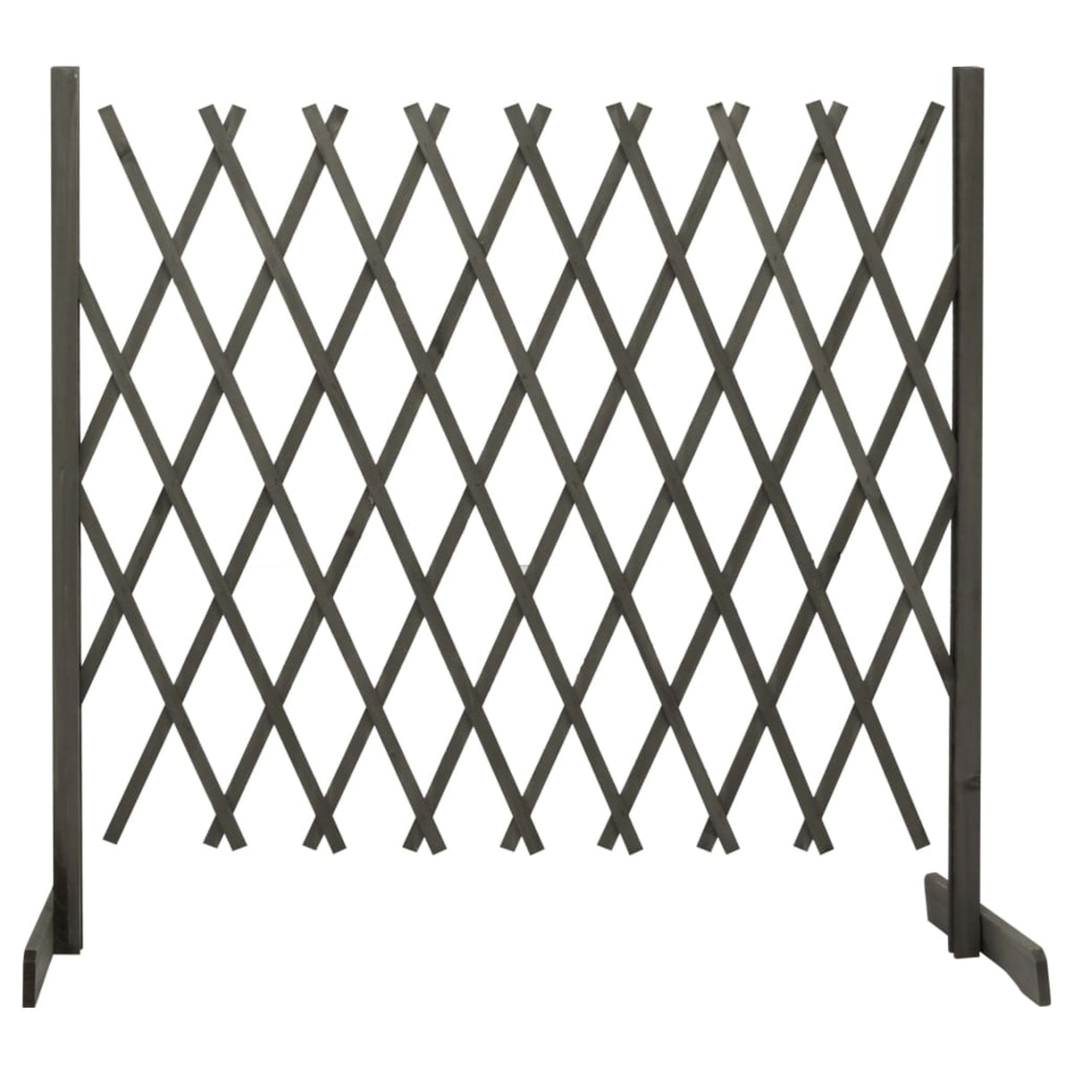 Vidaxl Garden Trellis Fence Gray 70.9'X39.4' Solid Firwood