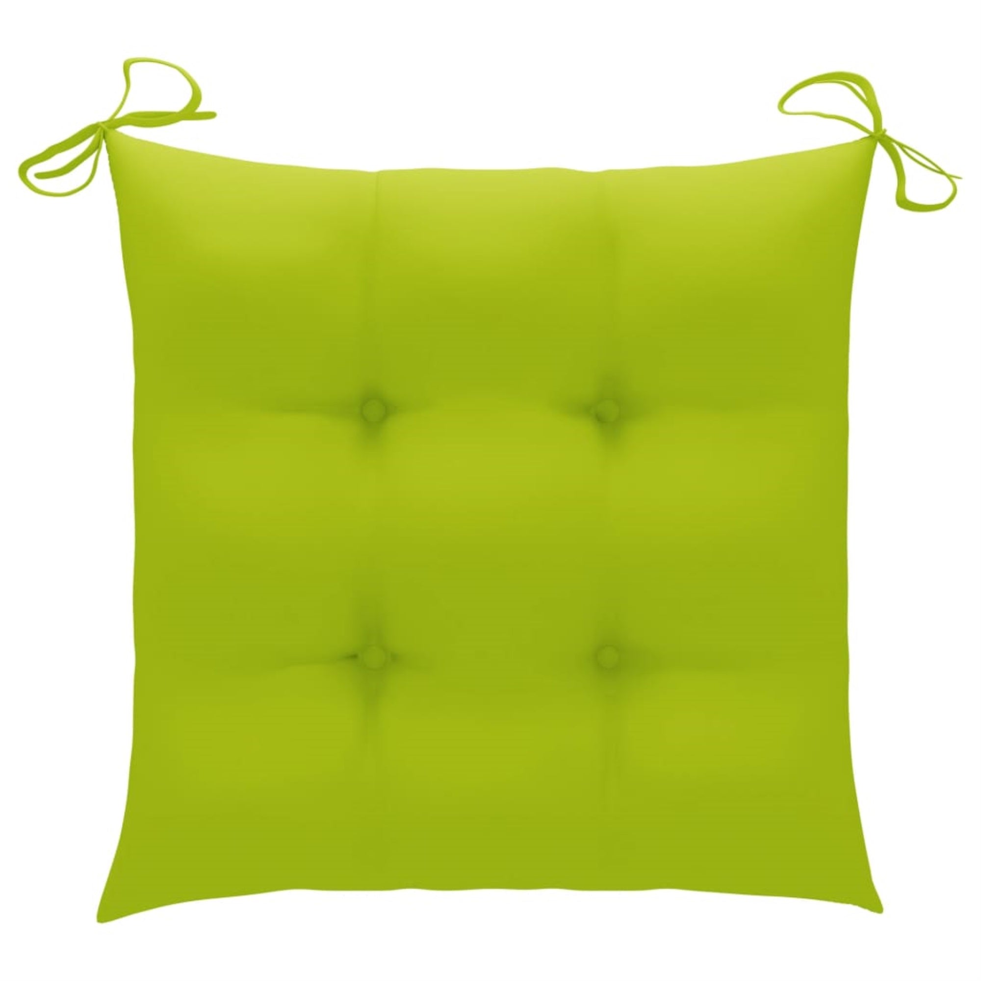 Vidaxl Chair Cushions 4 Pcs Bright Green 15.7'X15.7'X2.8' Fabric