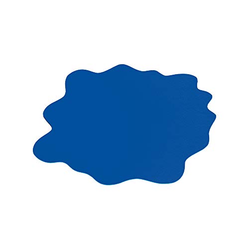 Floortex Sploshmat Multi-Purpose Protective Floor Mat 40 X 40 For Low Pile Carpets, Caribbean Blue, Fc114040Pbv
