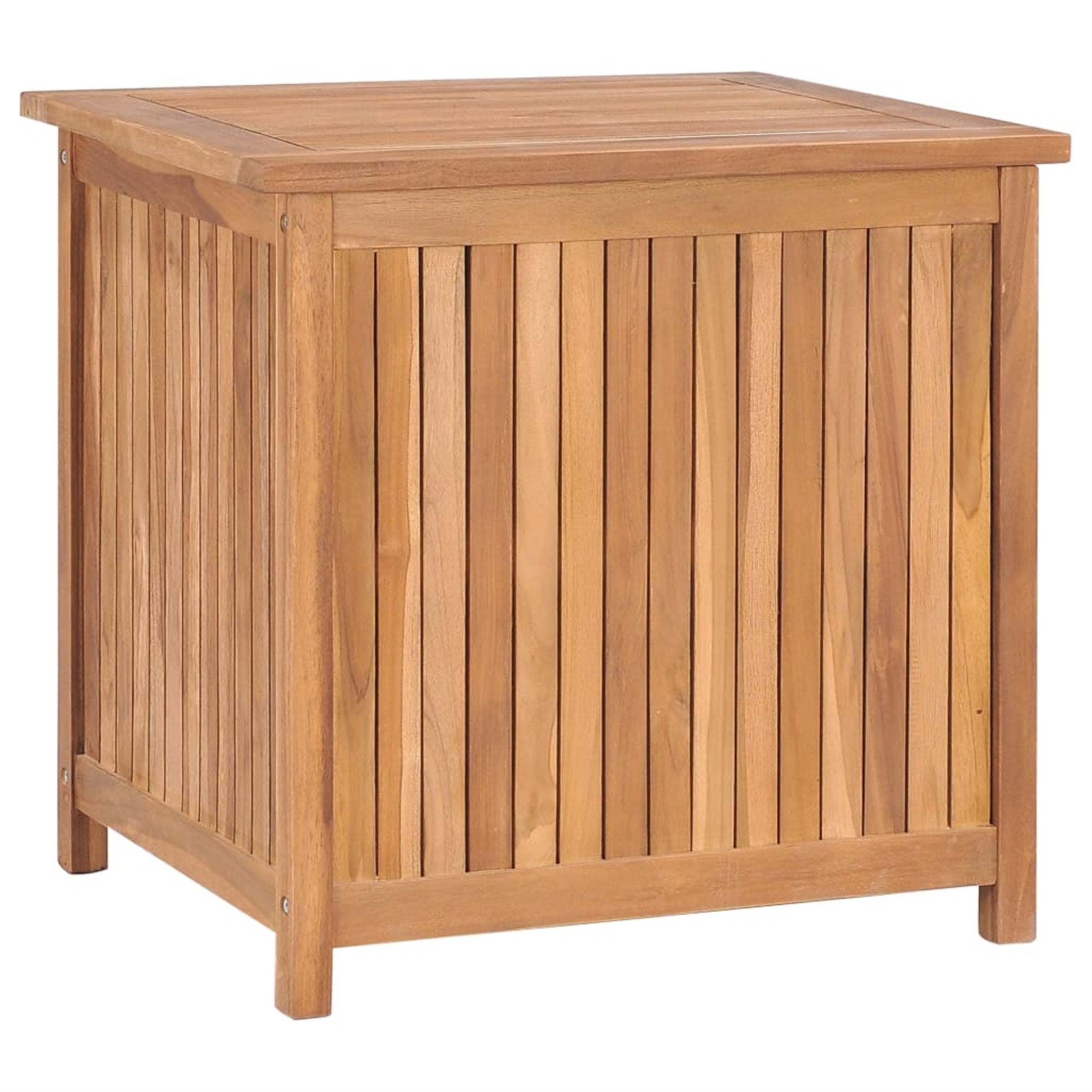 Vidaxl Garden Storage Box 23.6'X19.7'X22.8' Solid Teak Wood