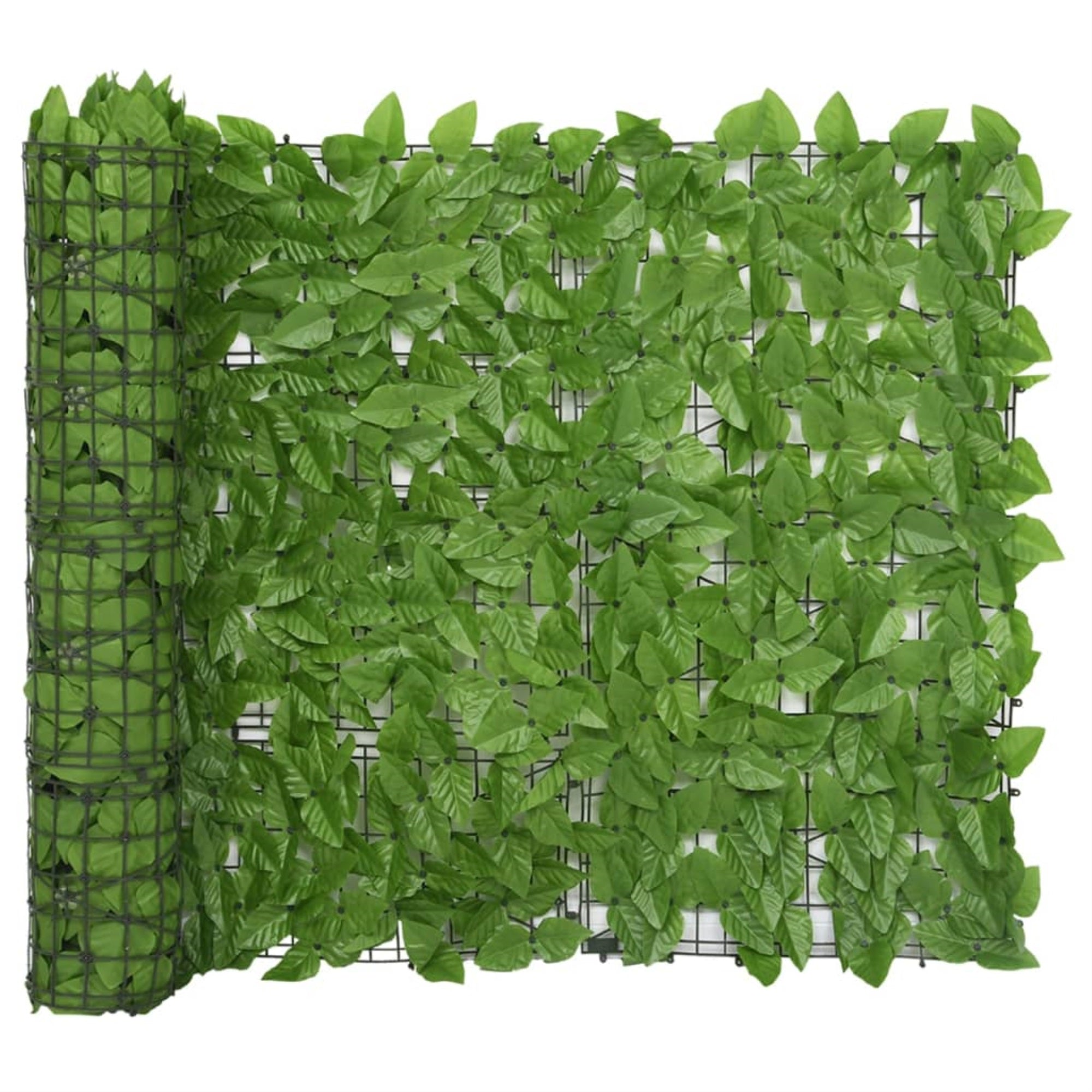 Vidaxl Balcony Screen With Green Leaves 236.2'X39.4'