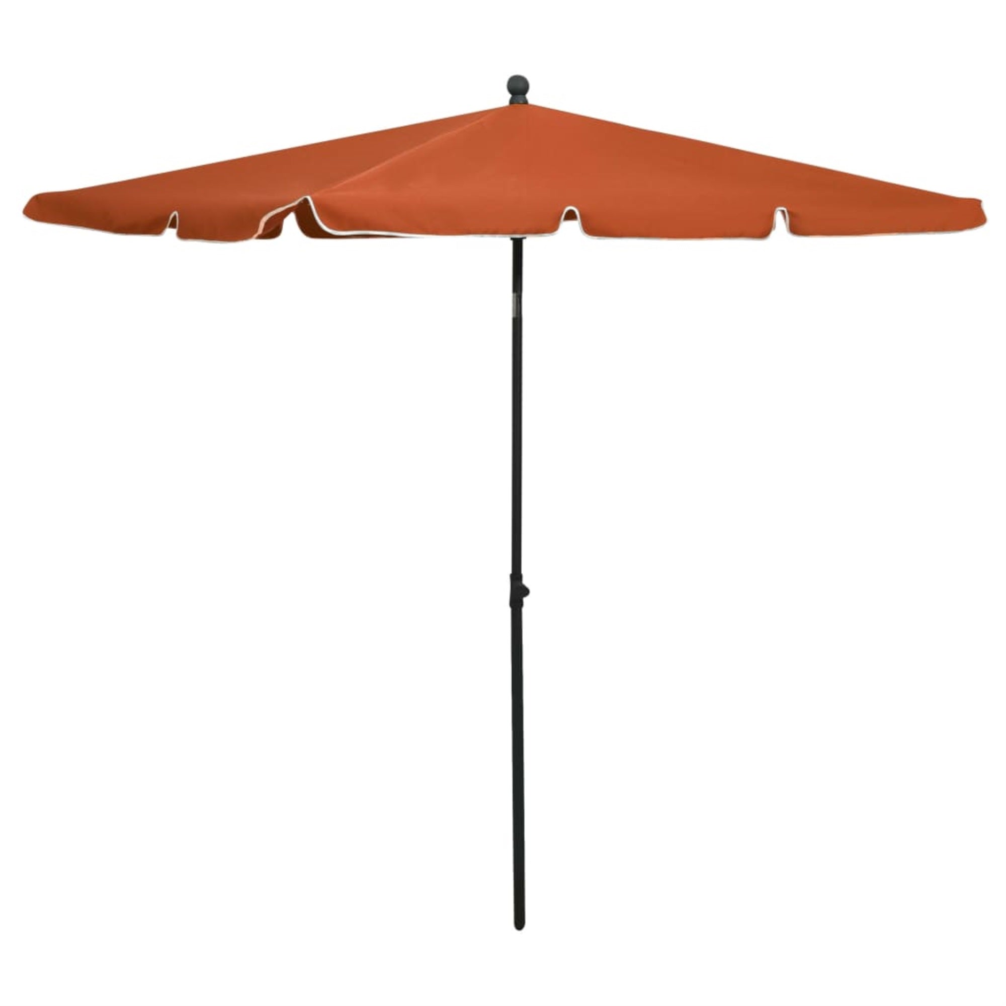 Vidaxl Garden Parasol With Pole 82.7'X55.1' Terracotta