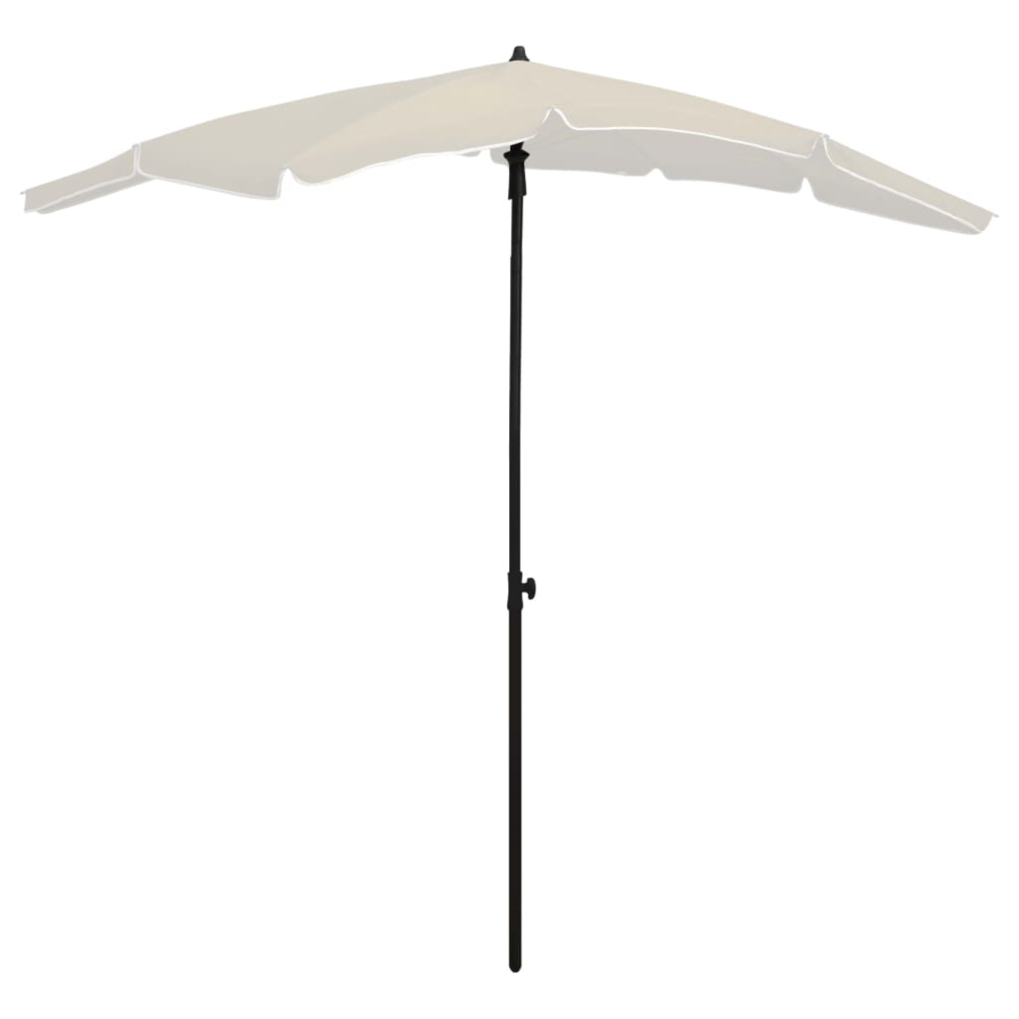 Vidaxl Garden Parasol With Pole 78.7'X51.2' Sand