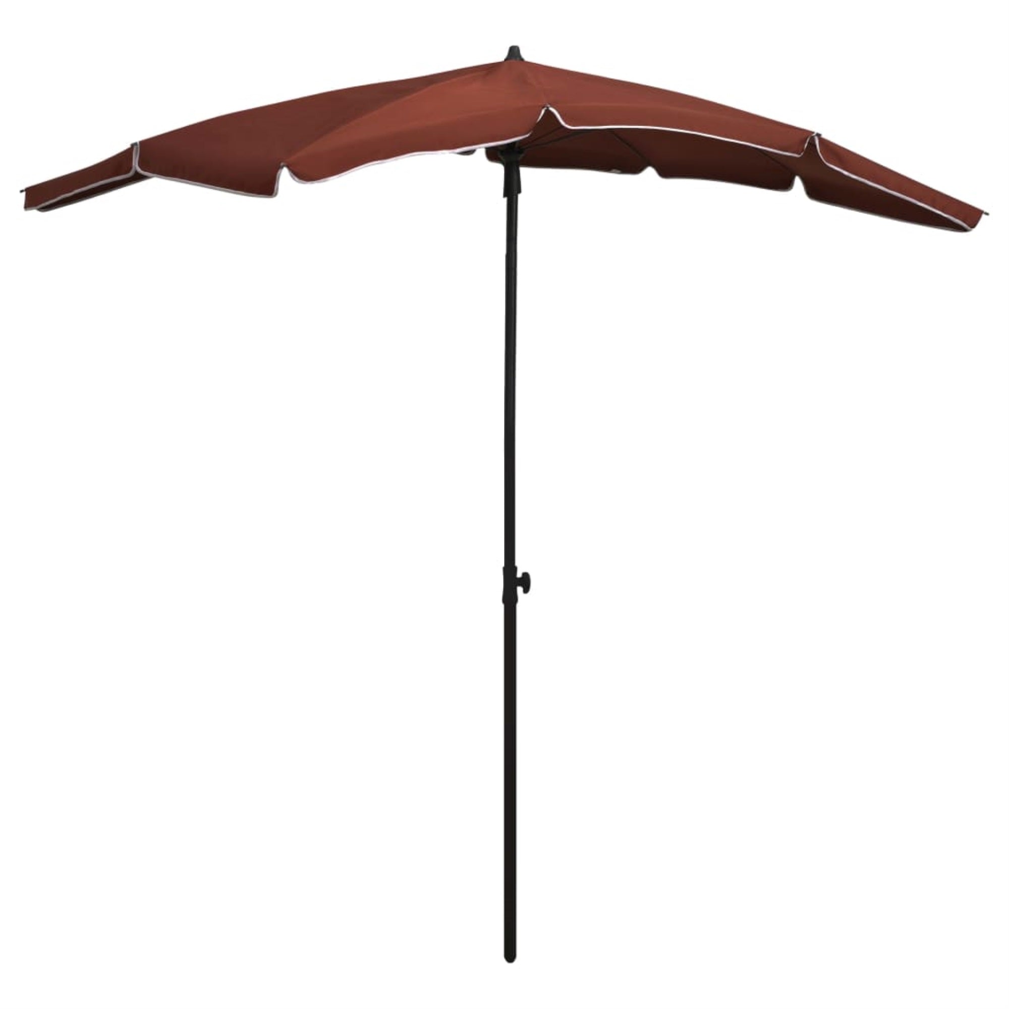 Vidaxl Garden Parasol With Pole 78.7'X51.2' Terracotta