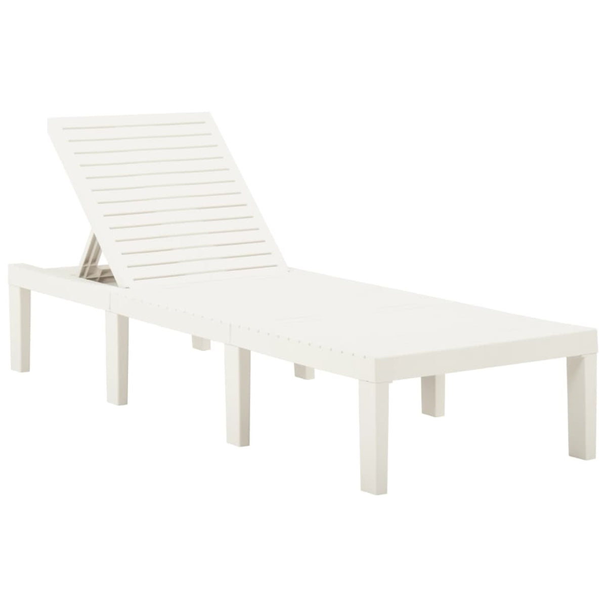Vidaxl Sun Lounger Plastic White