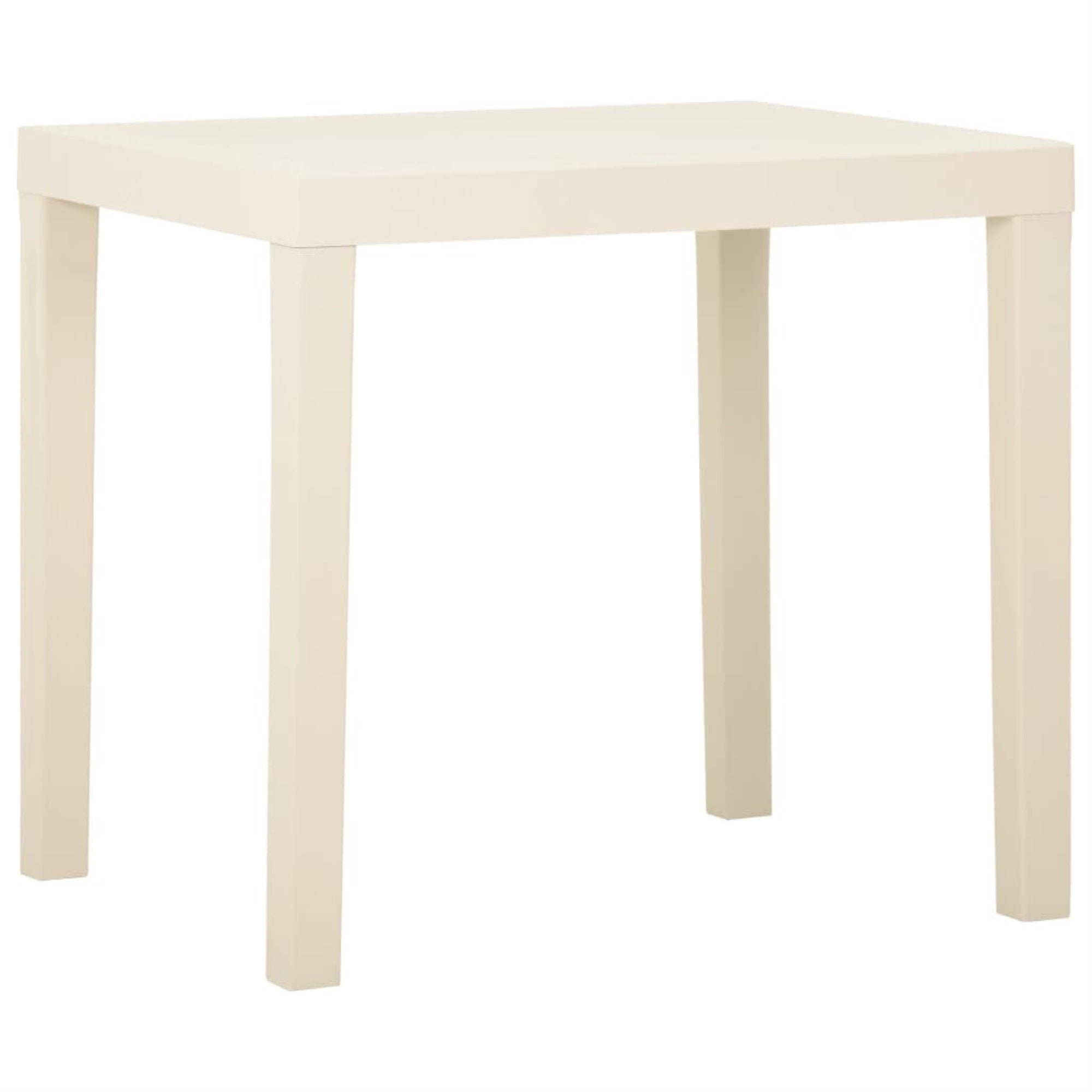 Vidaxl Garden Table White 31.1'X25.6'X28.3' Plastic
