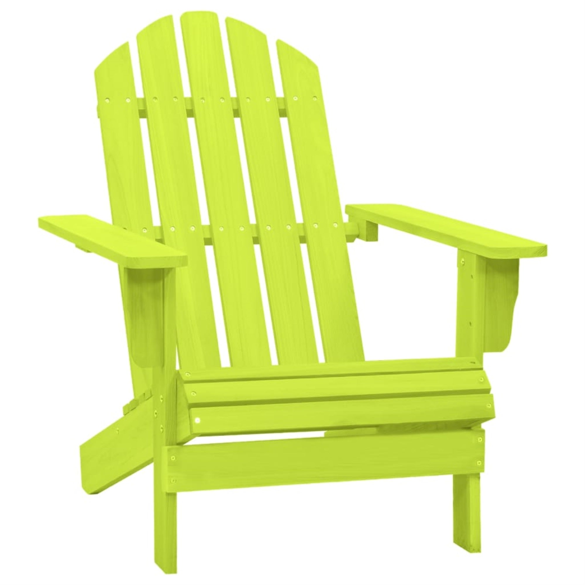 Vidaxl Patio Adirondack Chair Solid Fir Wood Green