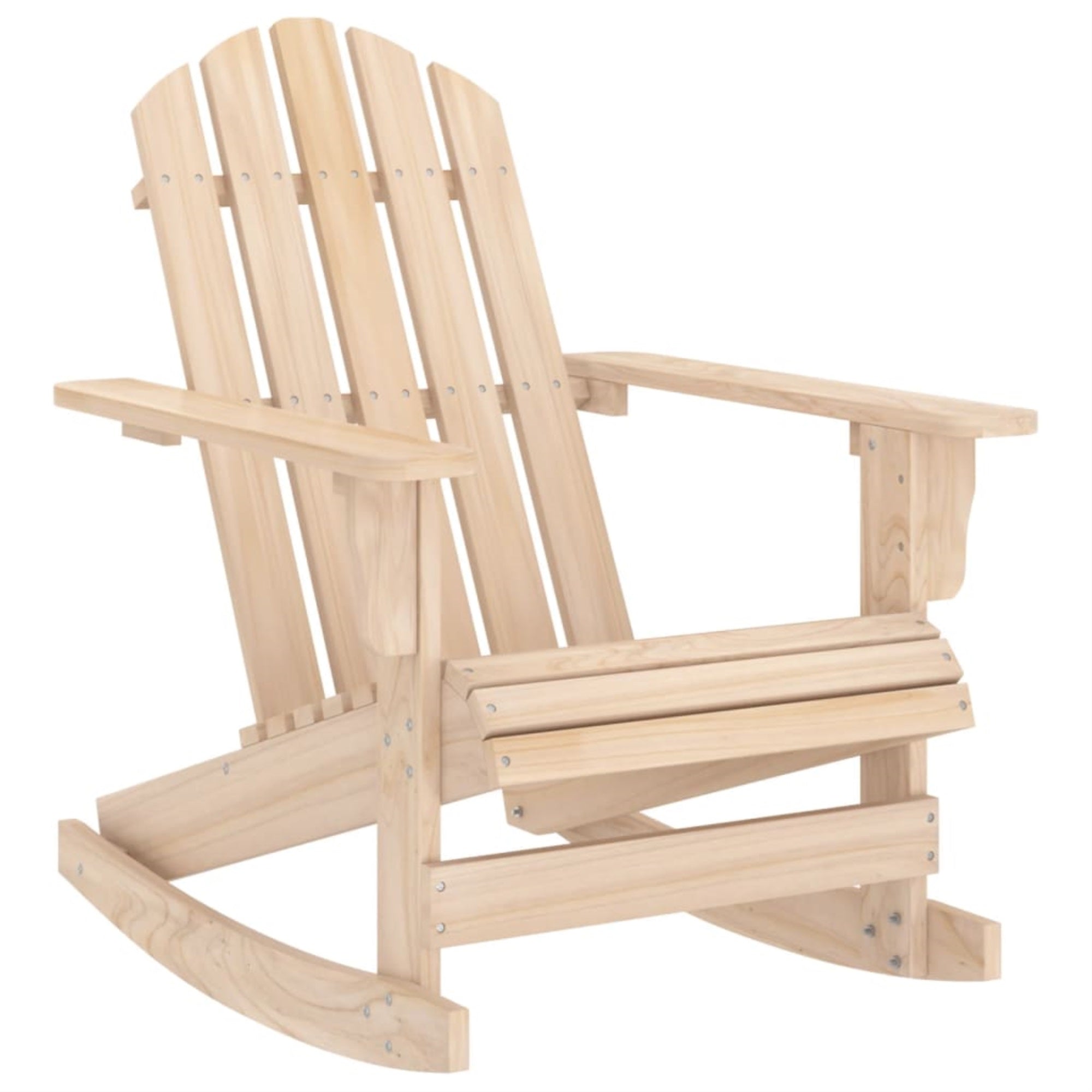 Vidaxl Patio Adirondack Rocking Chair Solid Fir Wood