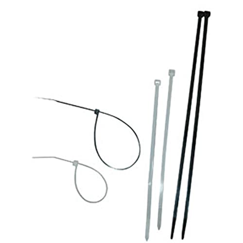 4 NYL CABLE TIES BLK UV 100PC
