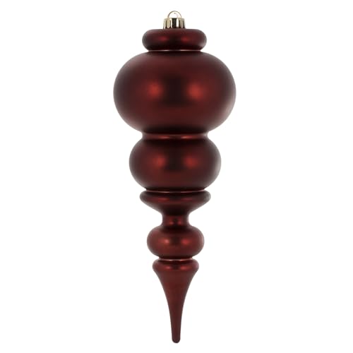 Casafoyer  14” Burgundy Matte Finial UV Drilled - N150665DMV - (Pack Of 2)