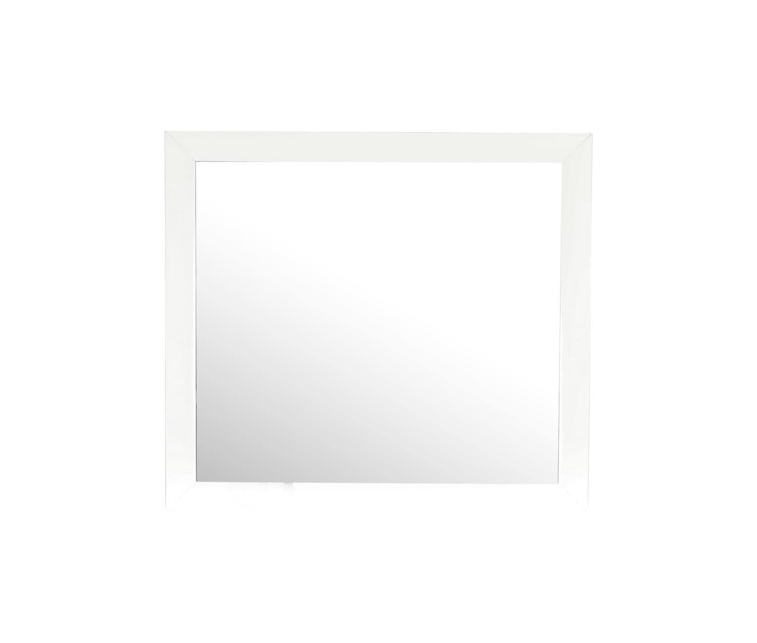 Marilla 35 in. x 39 in. Modern Rectangle Framed Dresser Mirror