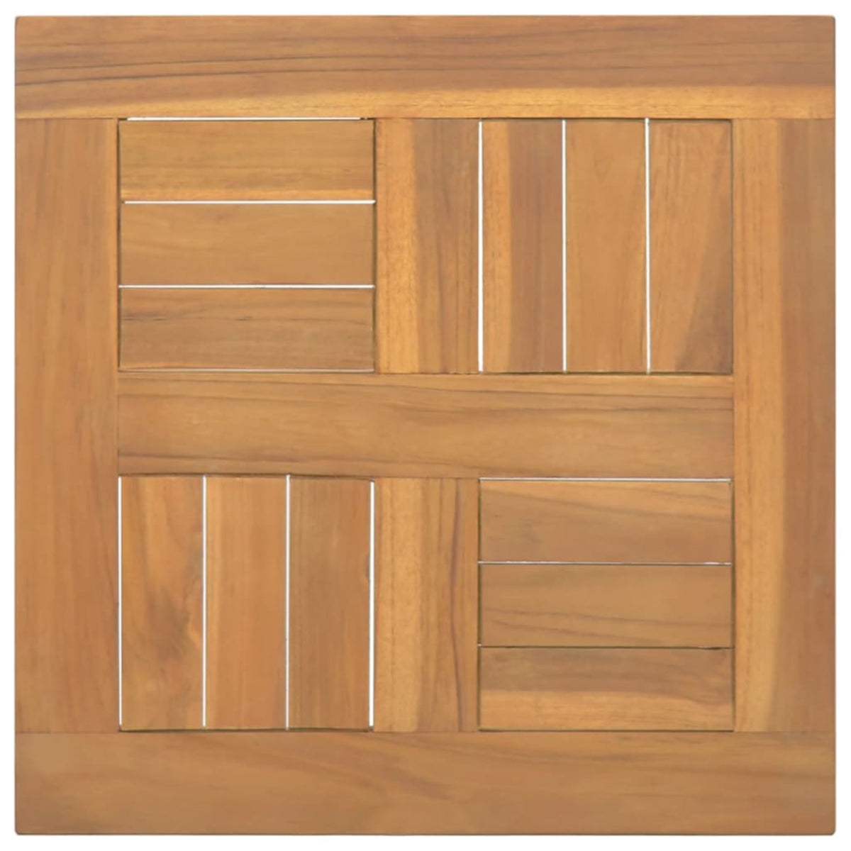 Vidaxl Square Table Top 15.7'X15.7'X1' Solid Wood Teak