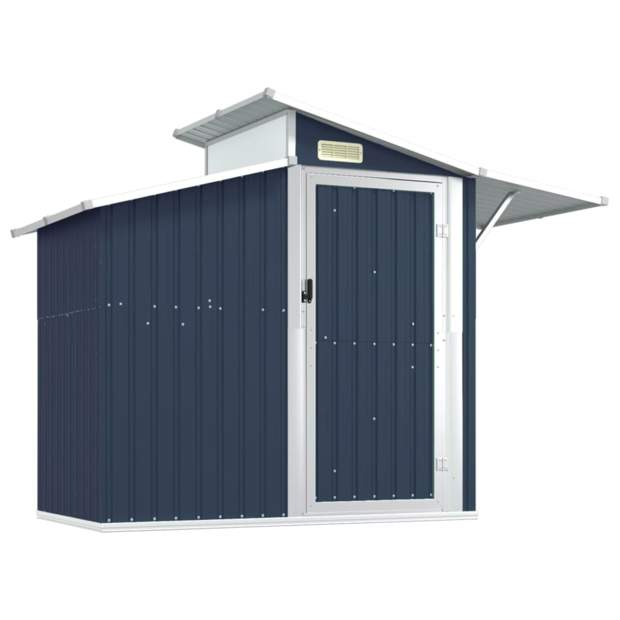 Vidaxl Garden Shed Anthracite 106.3'X51.2'X82.1' Galvanized Steel