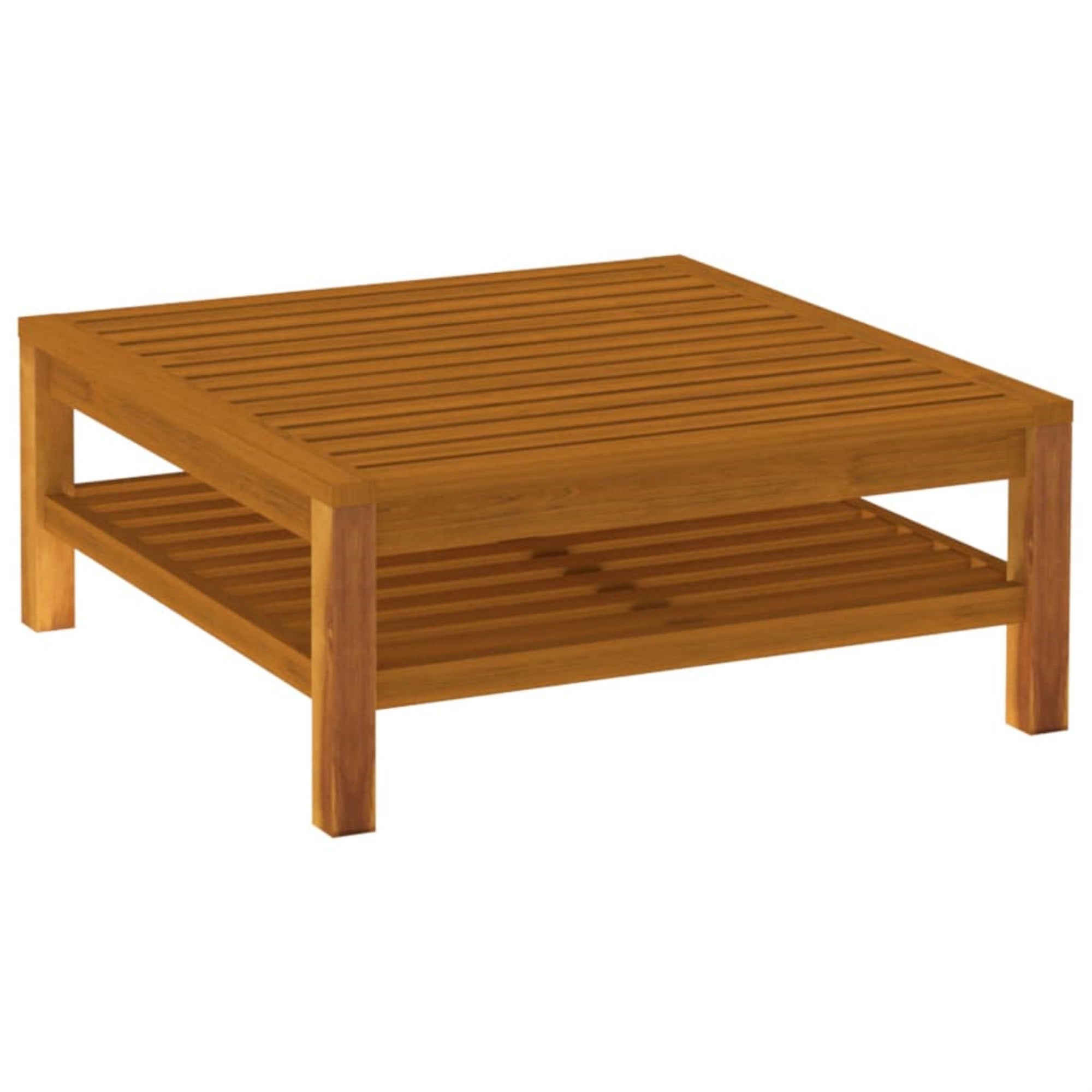 Vidaxl Coffee Table 25.6'X25.6'X13.8' Solid Acacia Wood