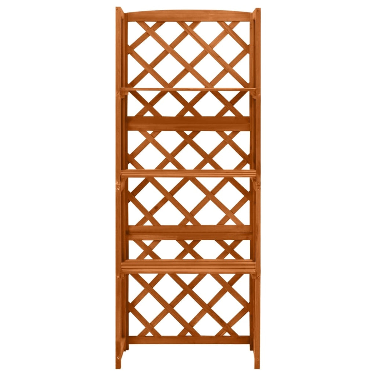 Vidaxl Trellis With Shelves 21.6'X11.8'X55.1' Solid Fir Wood