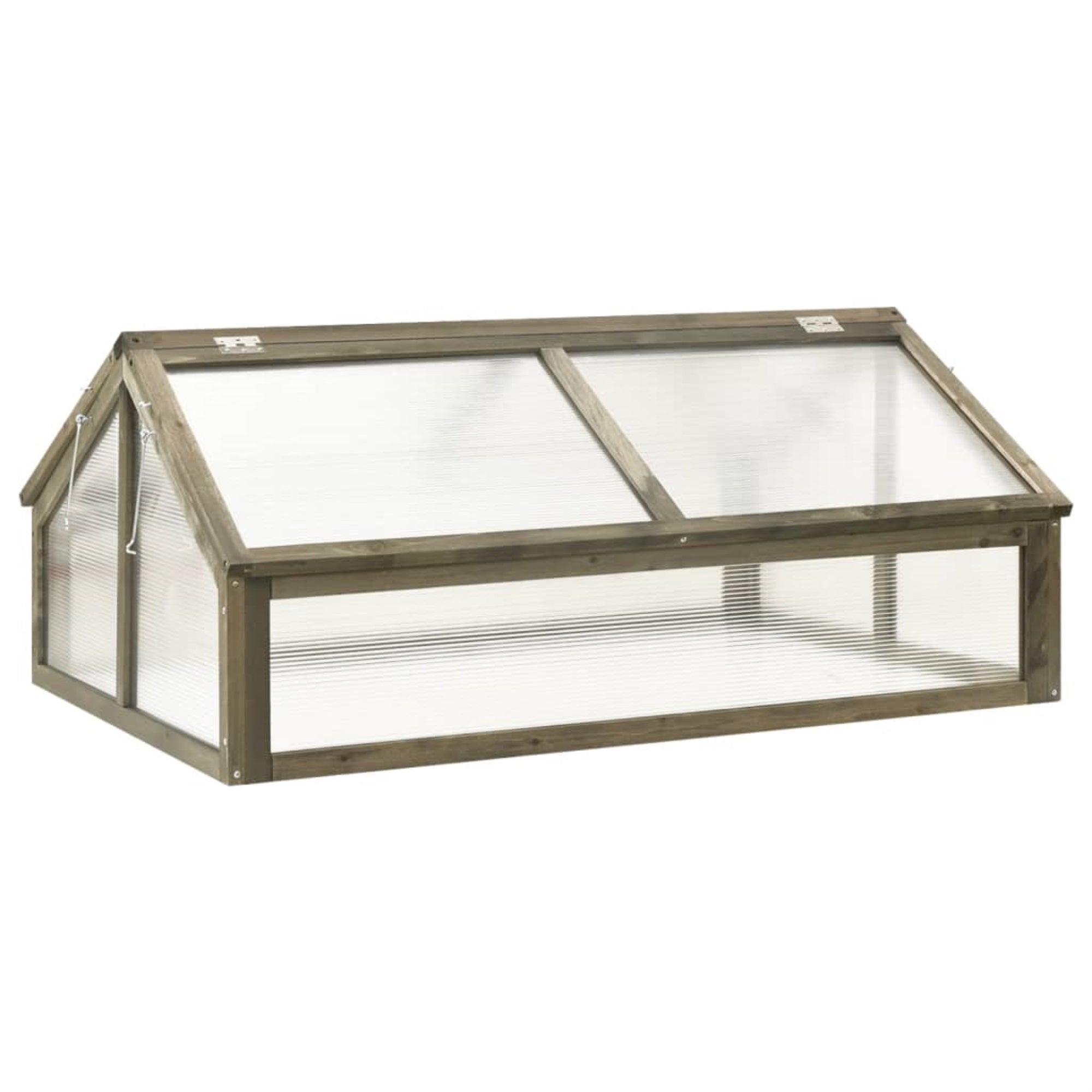 Vidaxl Greenhouse Gray 44.8'X31.4'X19.6' Firwood